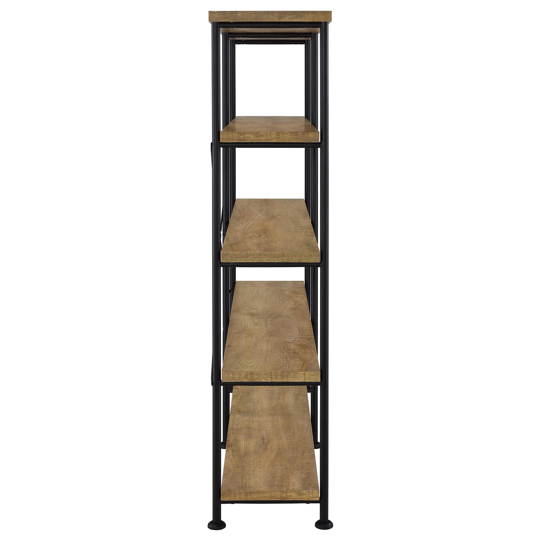 Analiese 63-inch 4-shelf Double Bookshelf Mango