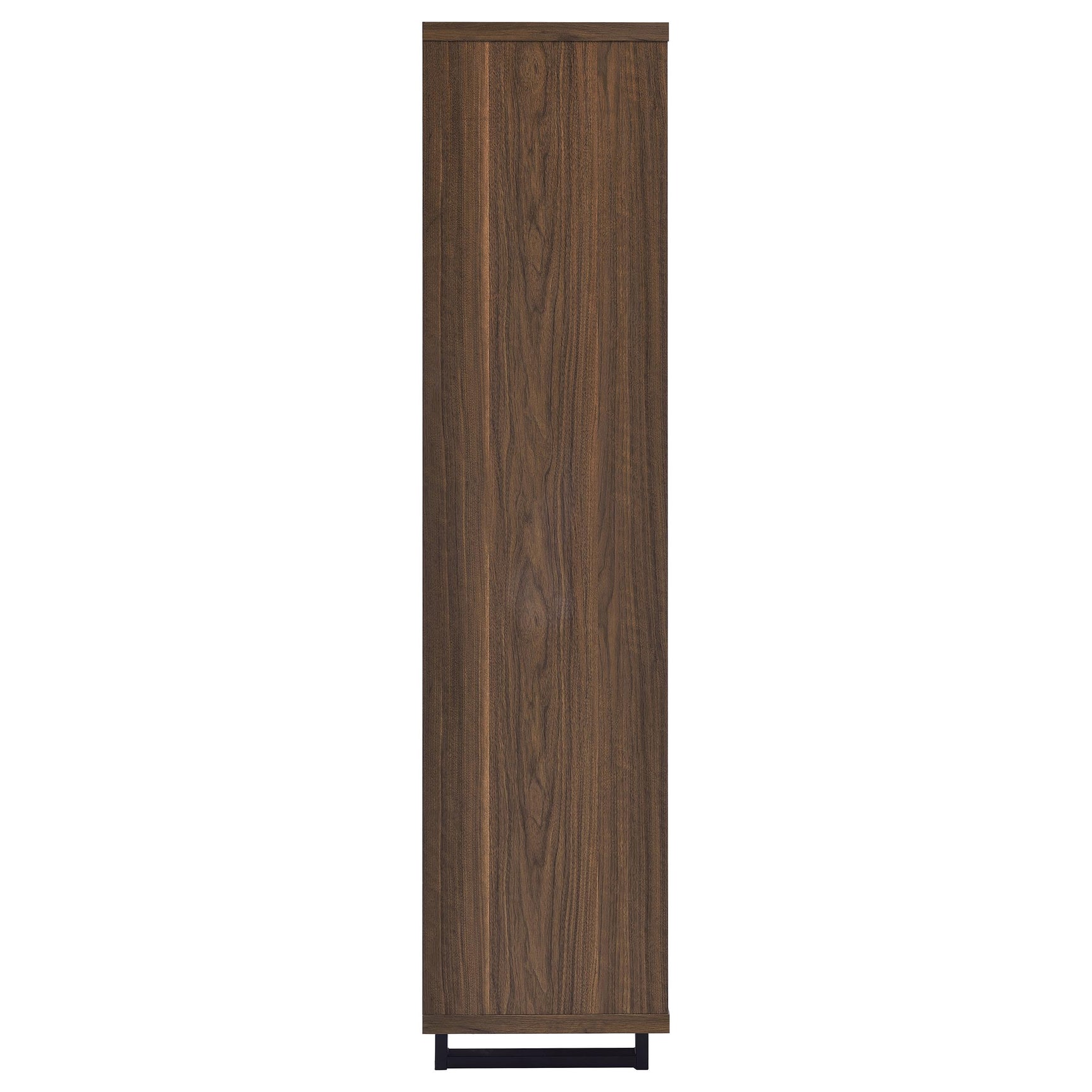 Maddox 71-inch 3-shelf Cabinet Bookcase Walnut - Tampa Furniture Outlet