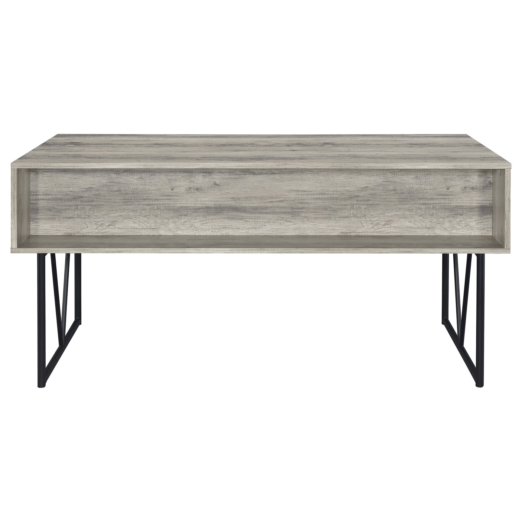 Analiese 63-inch 4-drawer Writing Desk Grey Driftwood