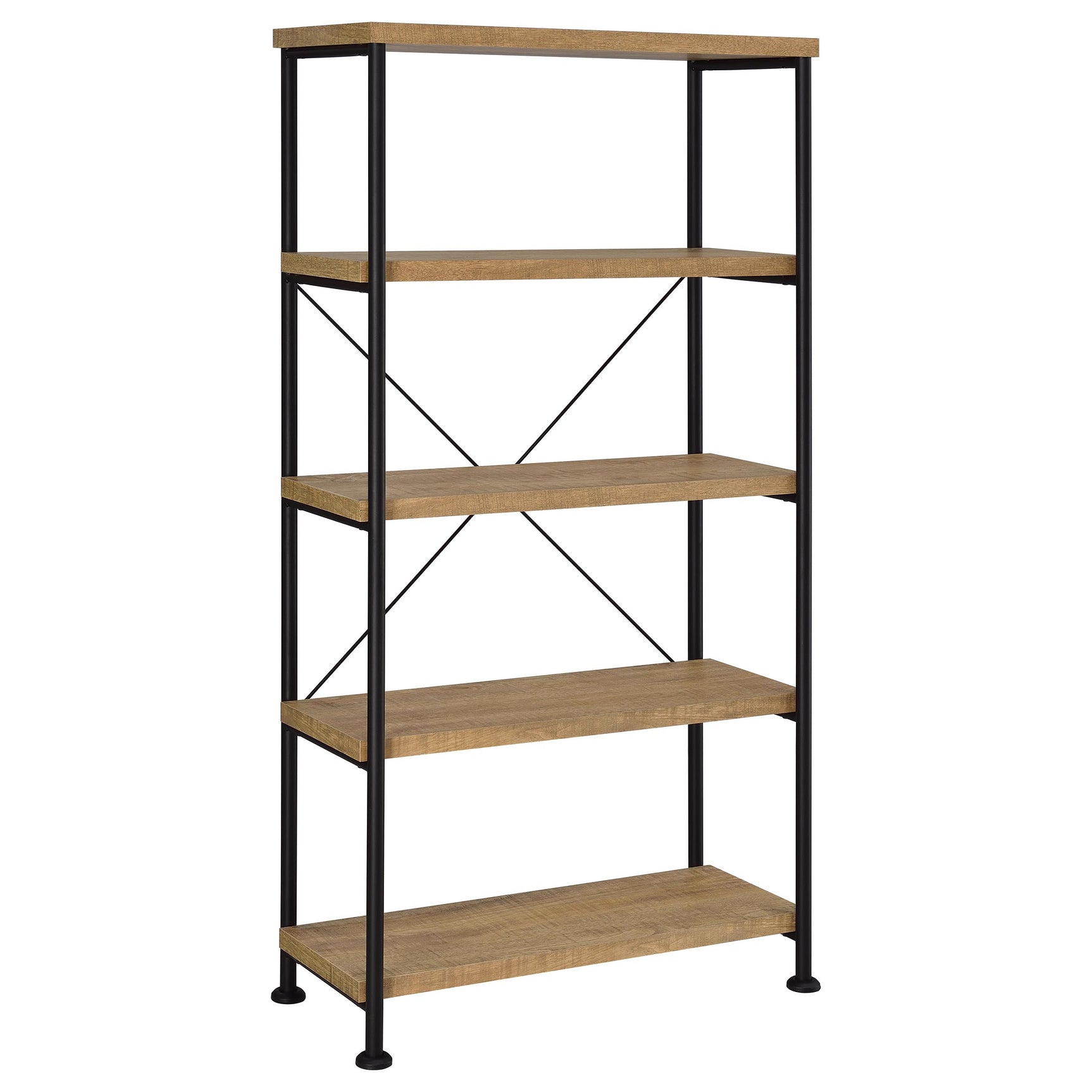 Tampa Furniture Outlet - Coaster - Analiese 63-inch 4-shelf Bookshelf Mango - 802003