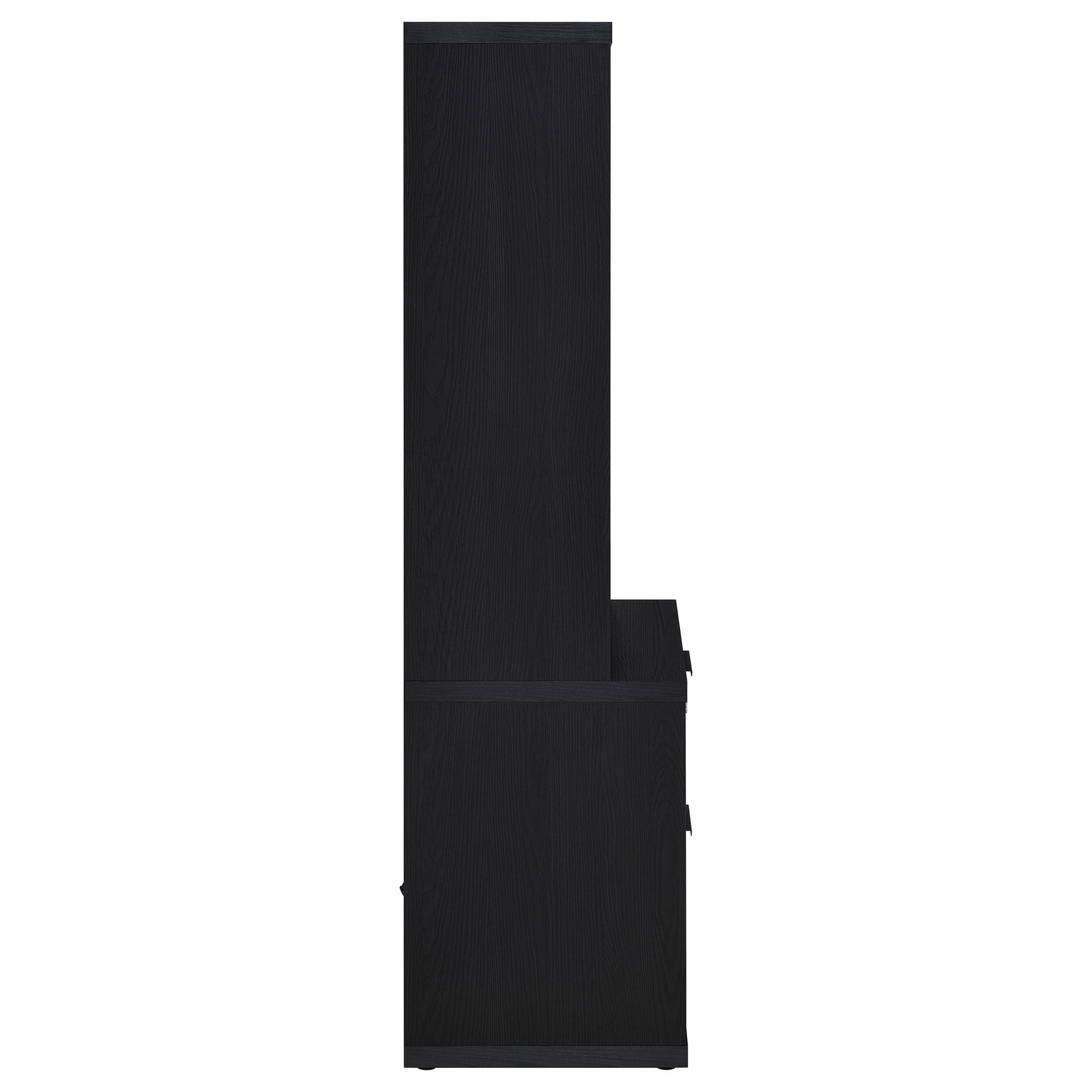 Westpark 3-shelf Bookcase USB and Lockable Drawer Black - Tampa Furniture Outlet