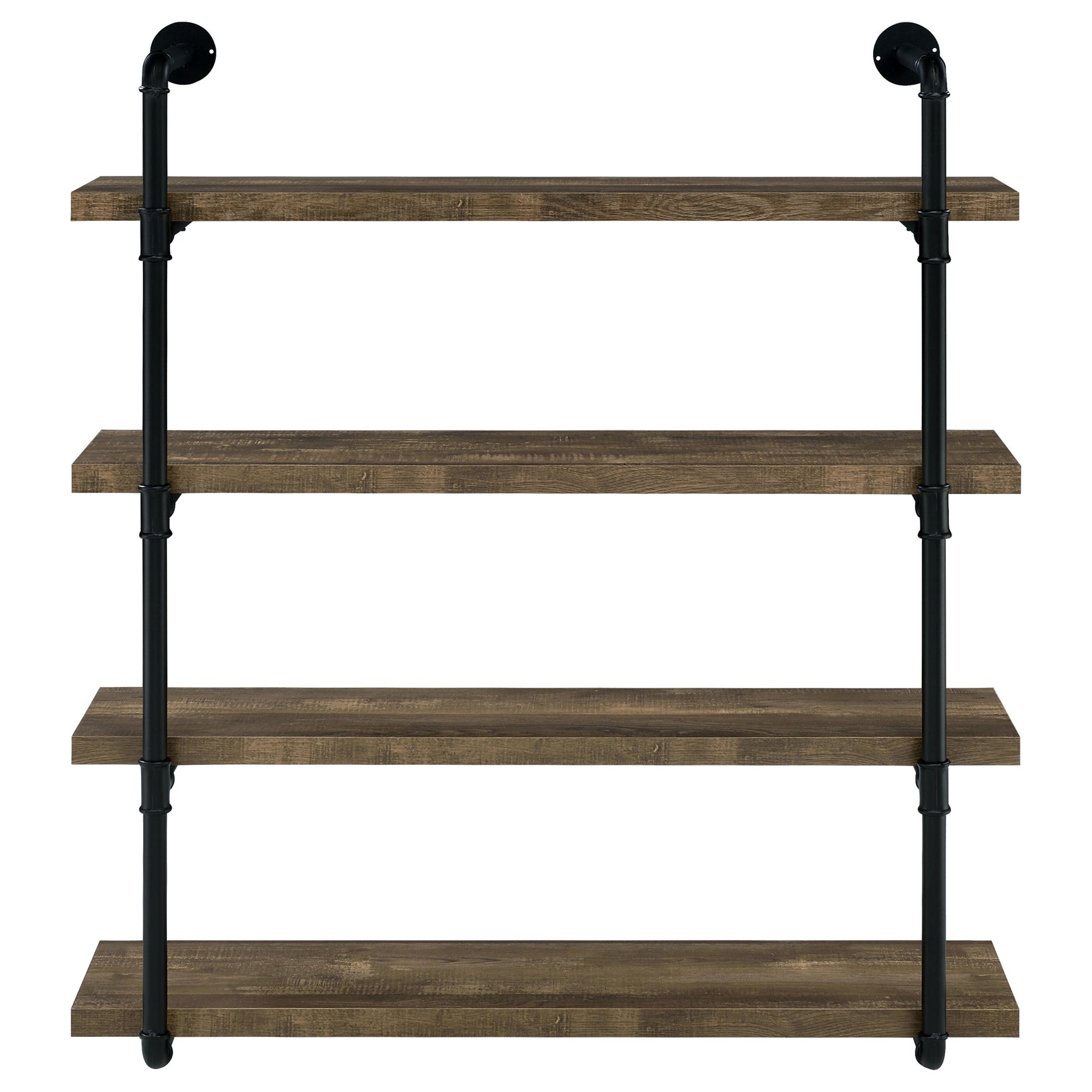Elmcrest 39-inch 4-shelf Wall Bookshelf Rustic Oak