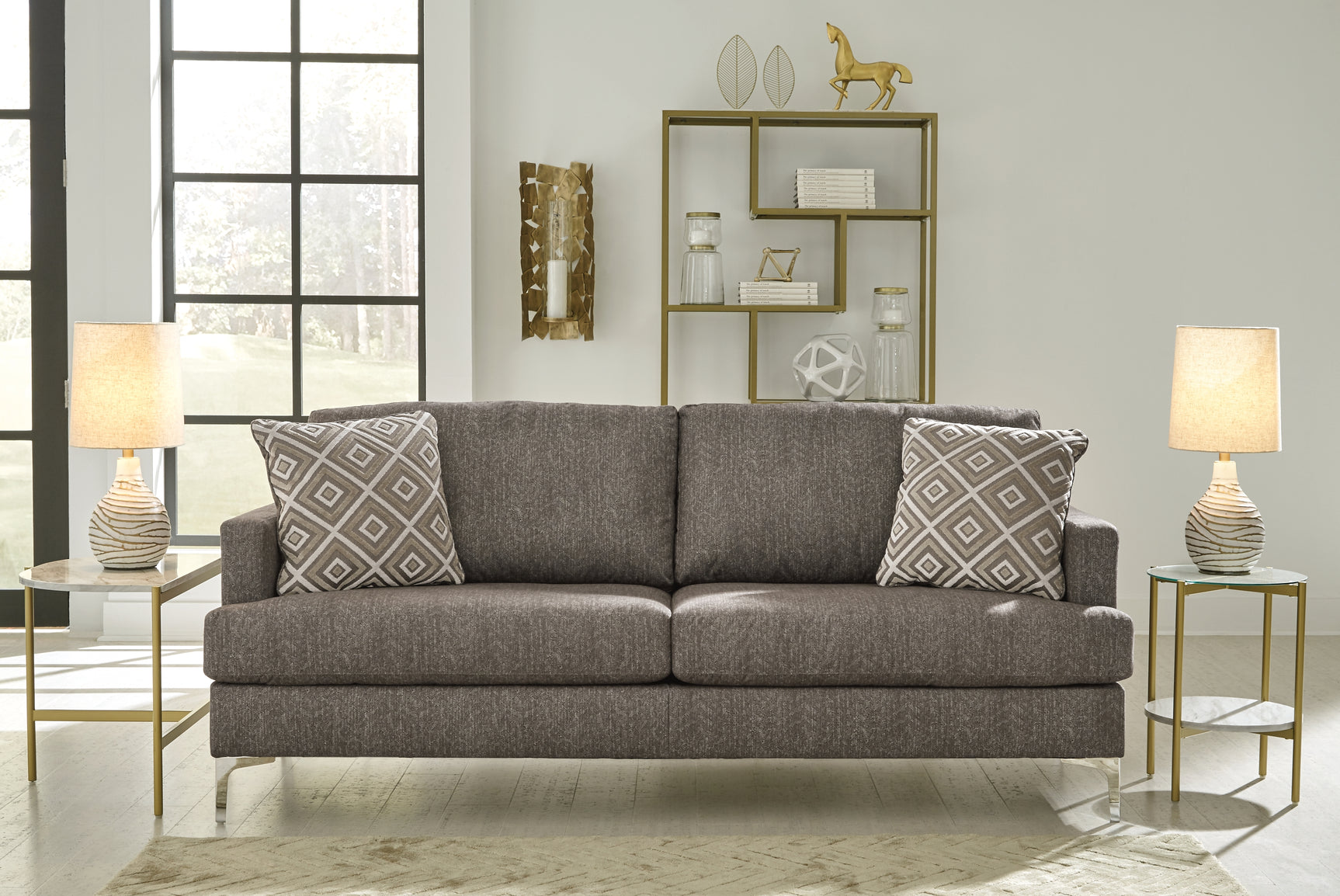 Tampa Furniture Outlet - Ashley Furniture - Arcola Living Room - RTA Sofa / Java - 82604S1