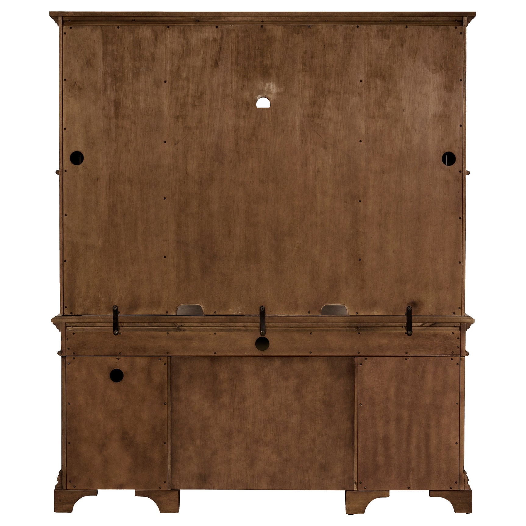 Hartshill 66-inch 5-drawer Credenza with Hutch Burnished Oak - Tampa Furniture Outlet