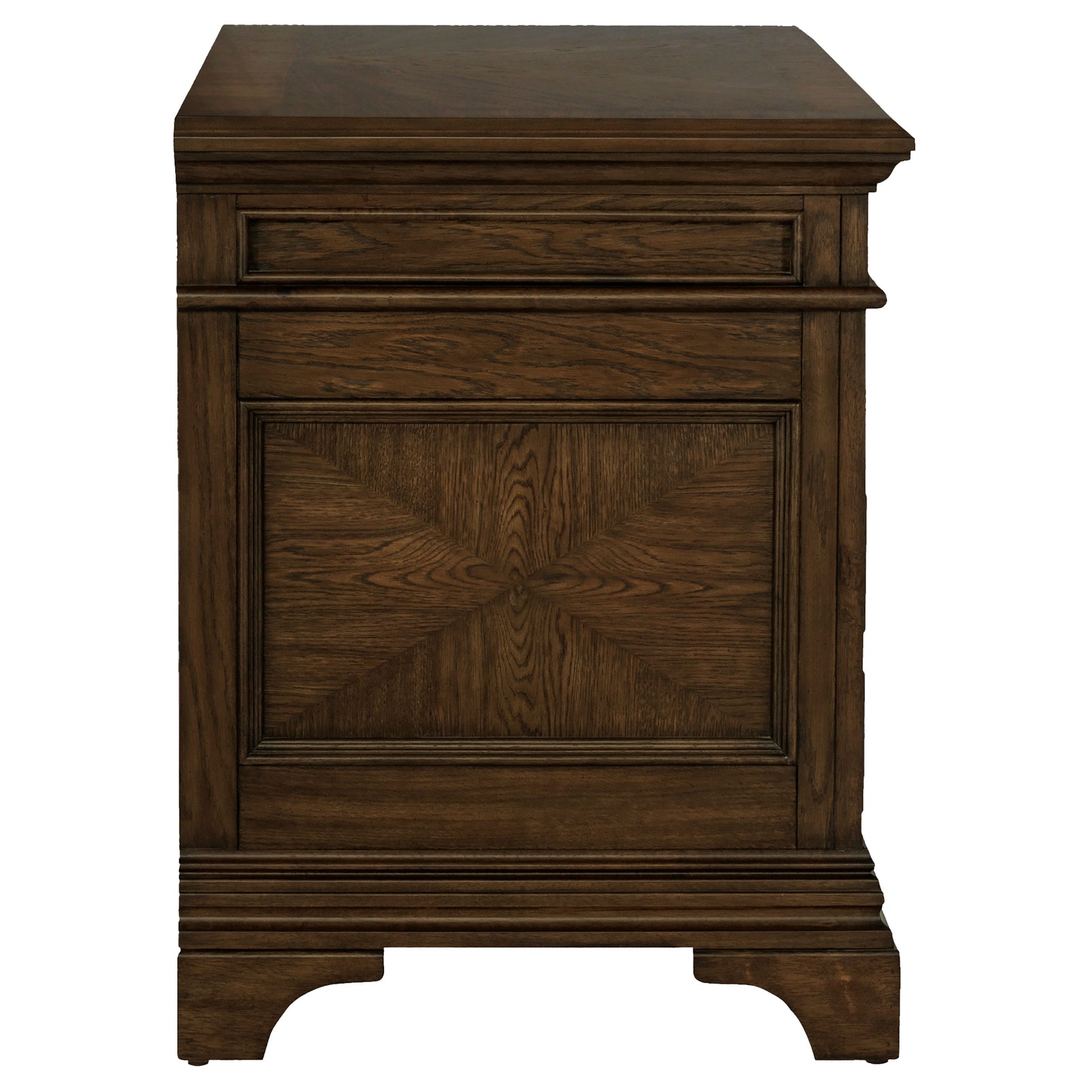 Hartshill 5-drawer Home Office File Cabinet Burnished Oak - Tampa Furniture Outlet