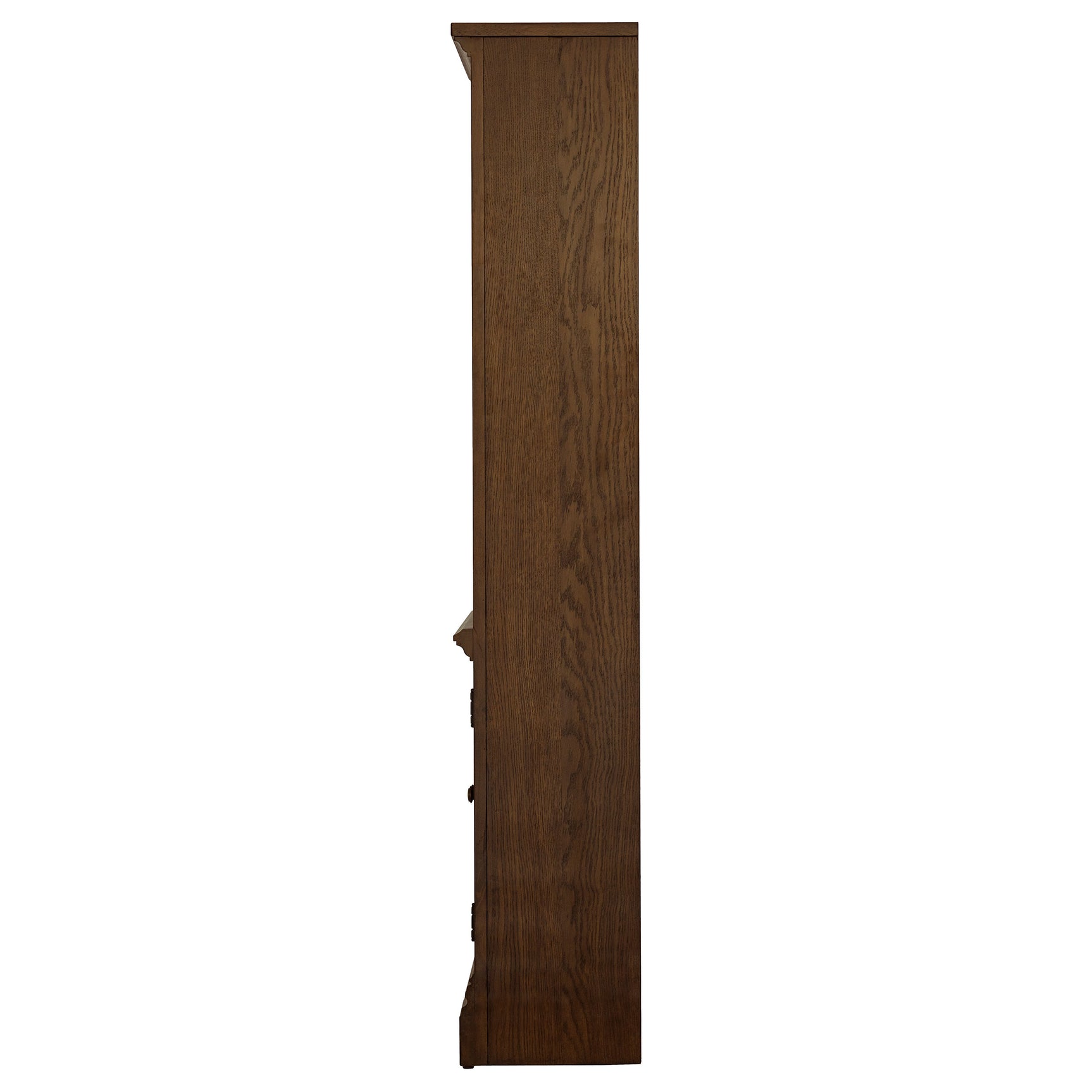 Hartshill 78-inch 3-shelf Cabinet Bookcase Burnished Oak - Tampa Furniture Outlet