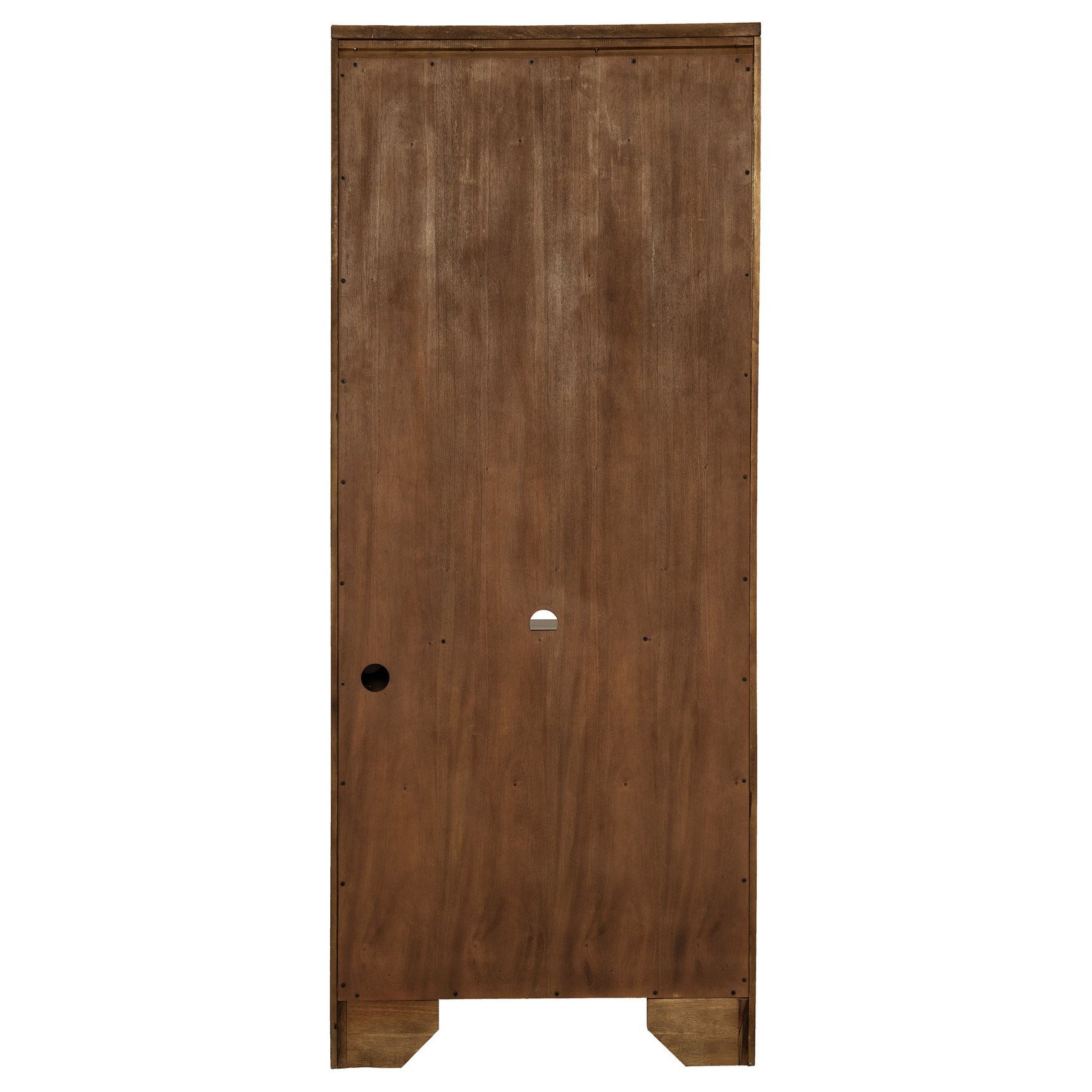 Hartshill 78-inch 3-shelf Cabinet Bookcase Burnished Oak - Tampa Furniture Outlet