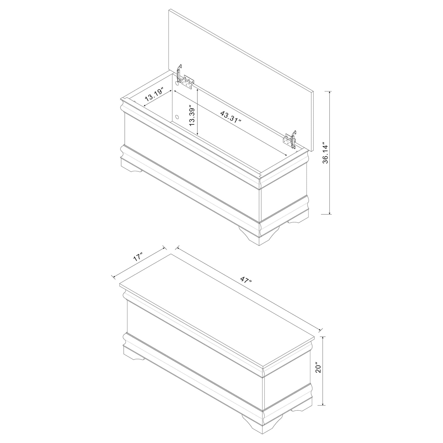 Pablo Cedar Chest Warm Brown - Tampa Furniture Outlet