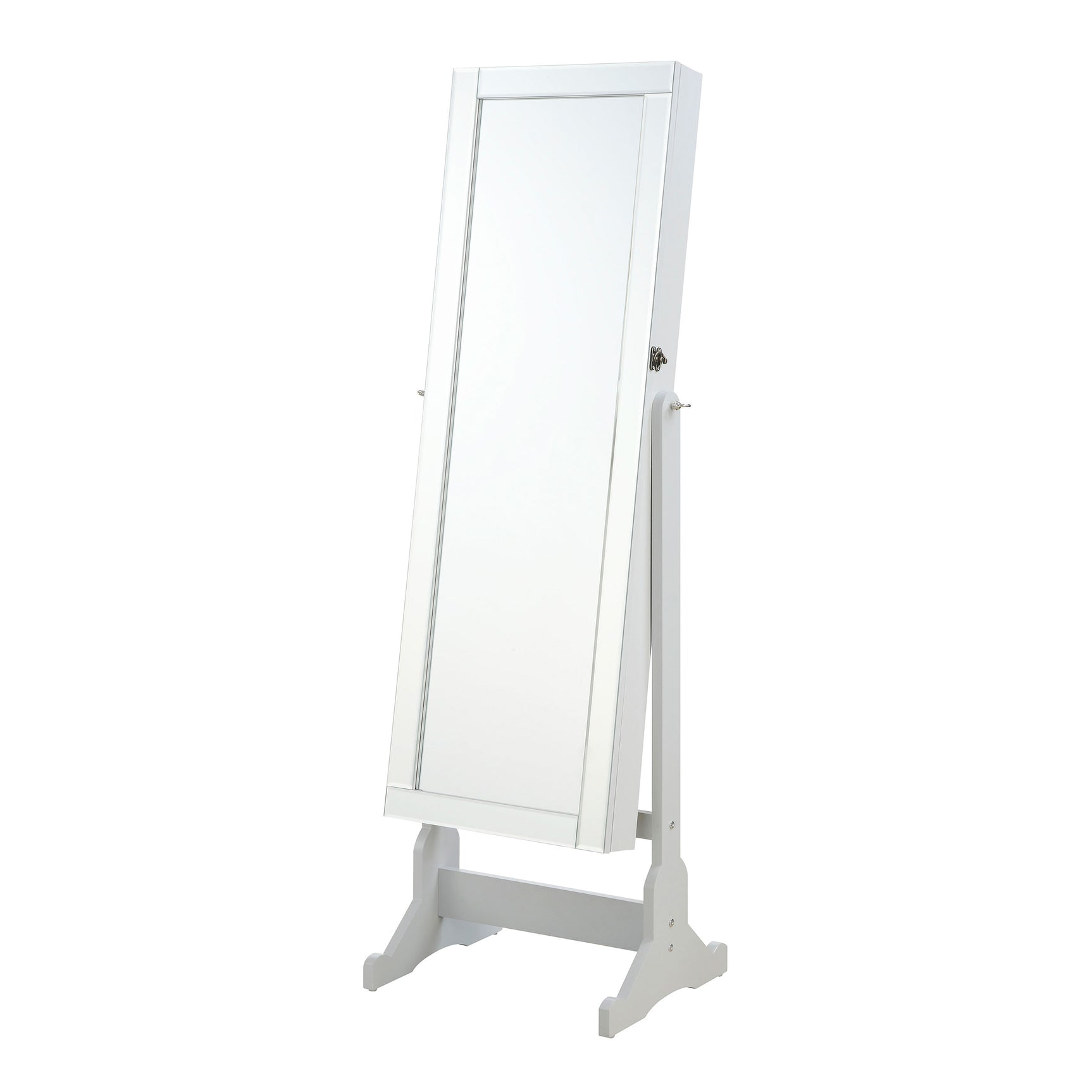 Tampa Furniture Outlet - Coaster - Yvonne Cheval Mirror with Jewelry Storage Dove Grey - 901866