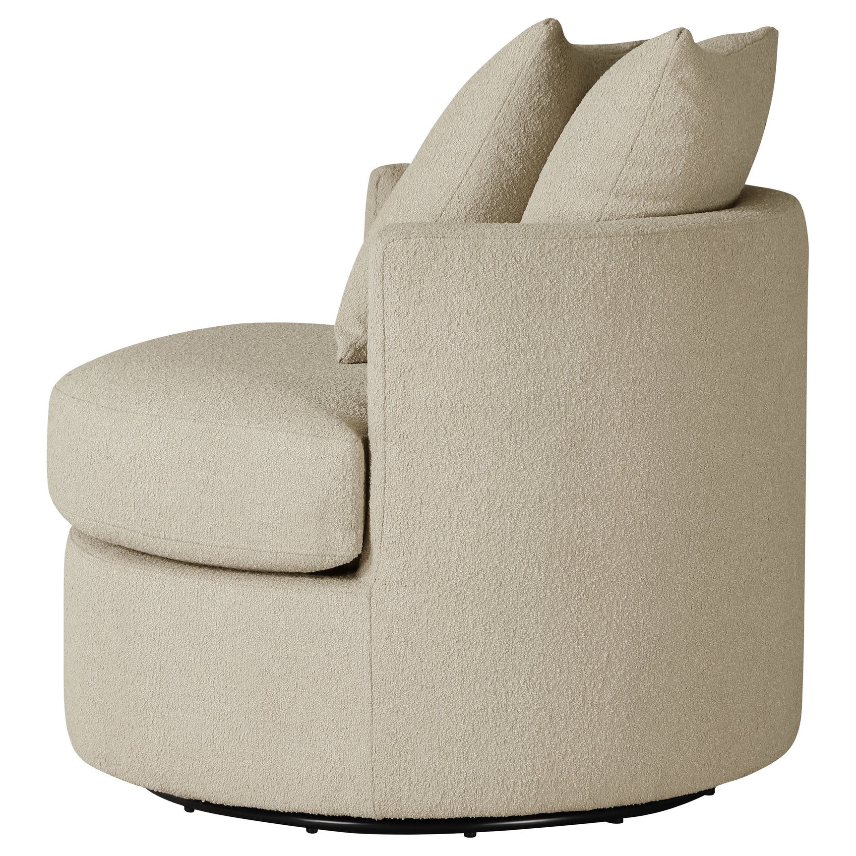 Debbie Upholstered Swivel Accent Chair Camel - Tampa Furniture Outlet