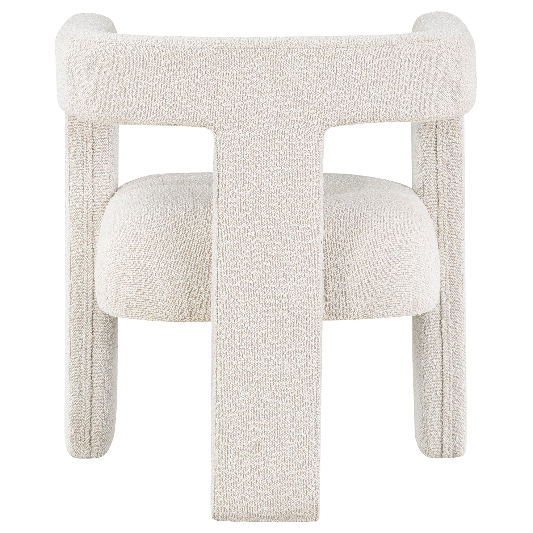Petra Boucle Upholstered Accent Side Chair White - Tampa Furniture Outlet