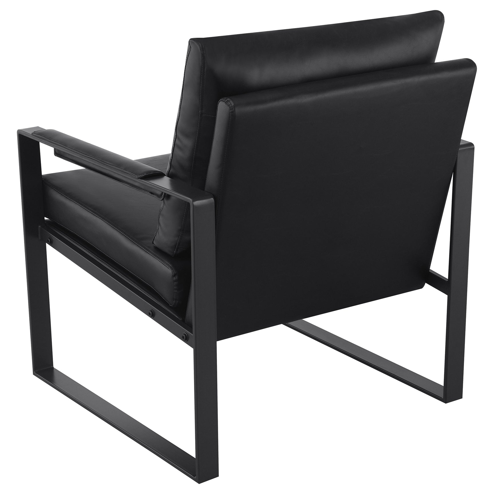 Rosalind Upholstered Track Arm Accent Chair Black - Tampa Furniture Outlet