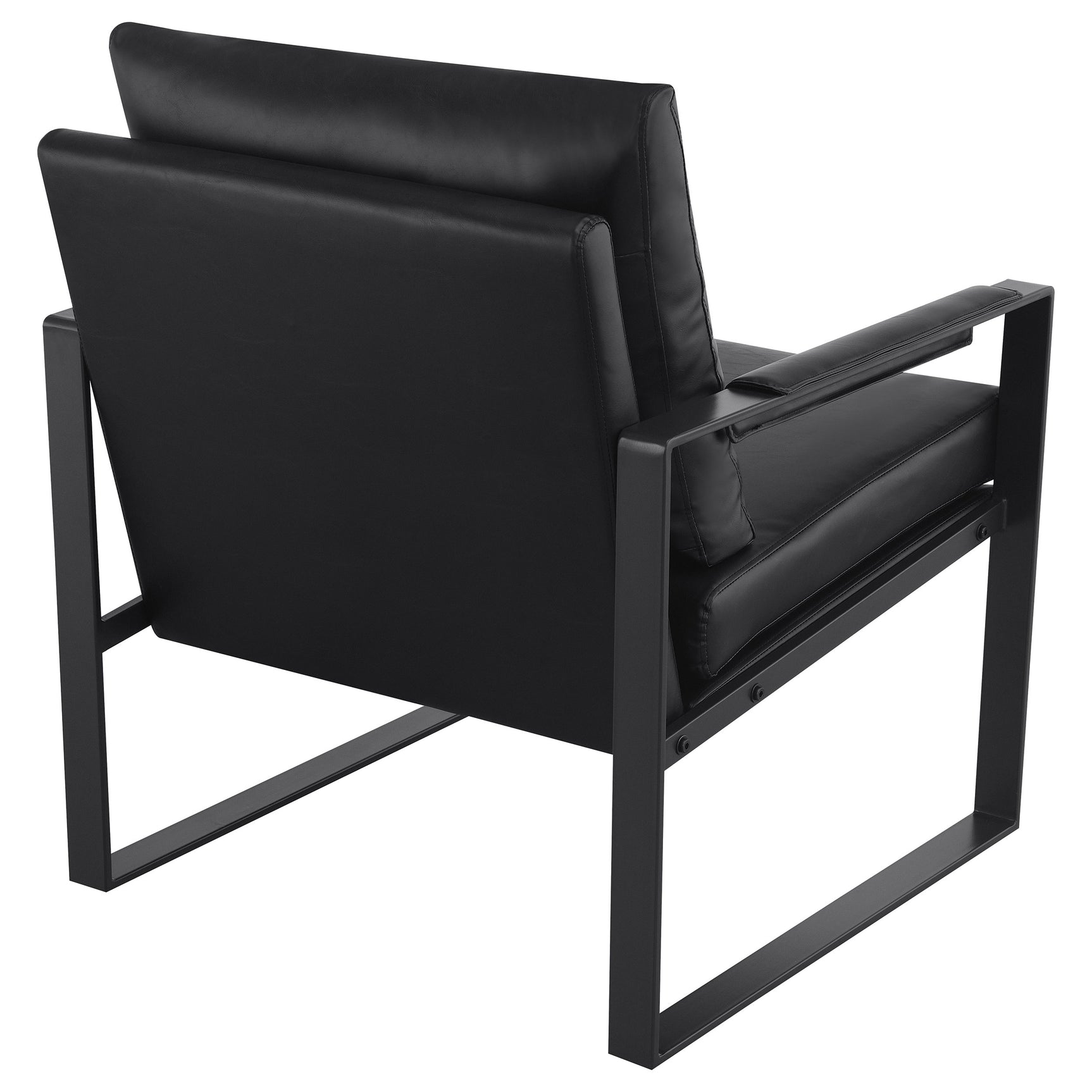 Rosalind Upholstered Track Arm Accent Chair Black - Tampa Furniture Outlet
