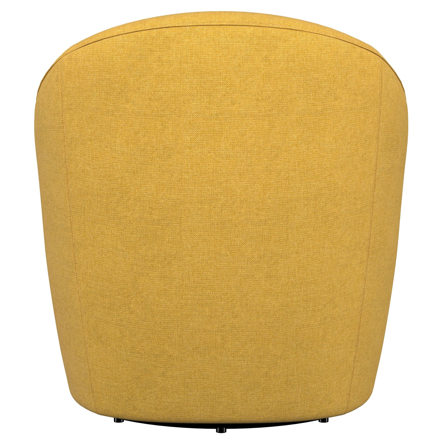 Leon Upholstered Barrel Accent Swivel Chair Mustard Yellow - Tampa Furniture Outlet