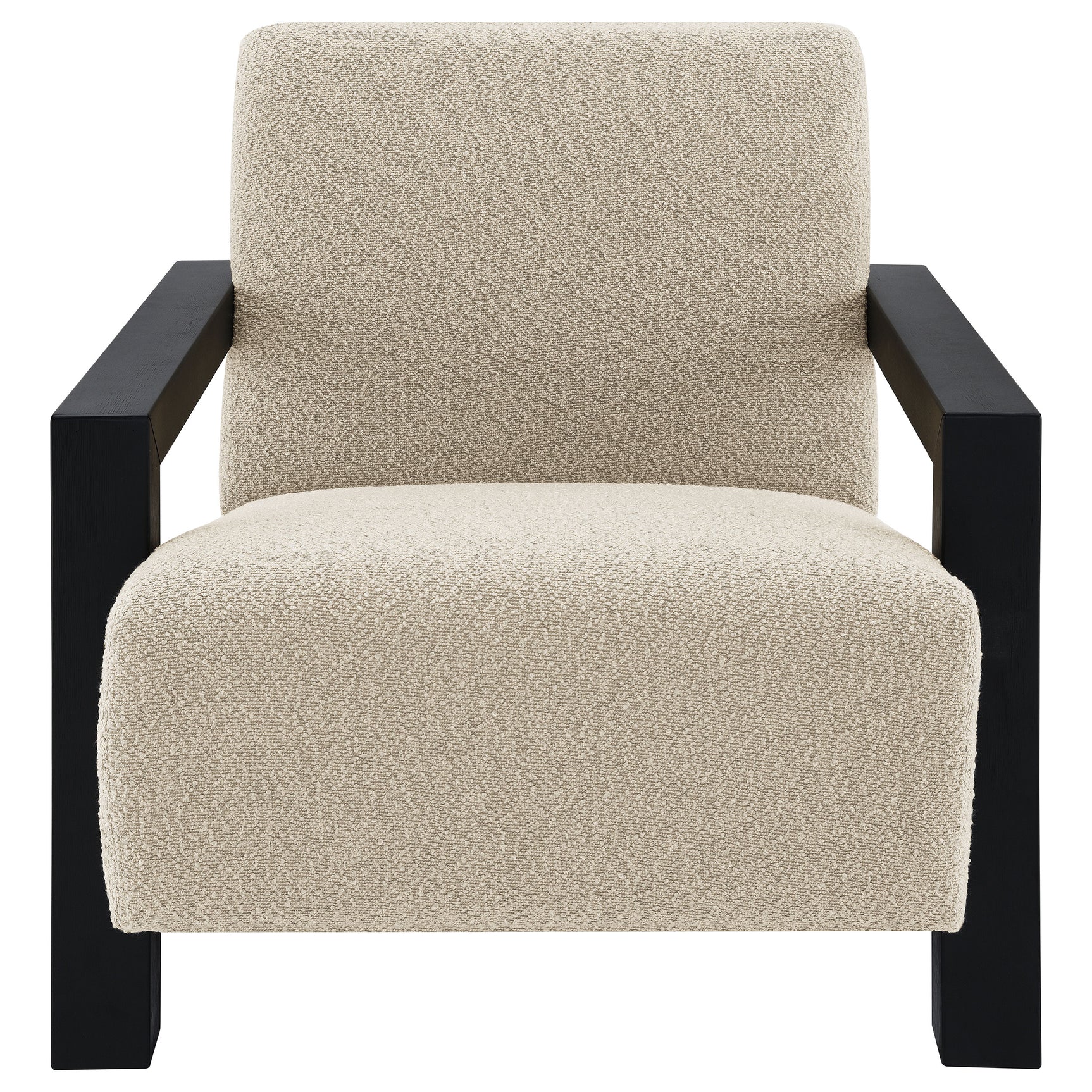 Fitzroy Boucle Upholstered Accent Arm Chair Latte - Tampa Furniture Outlet