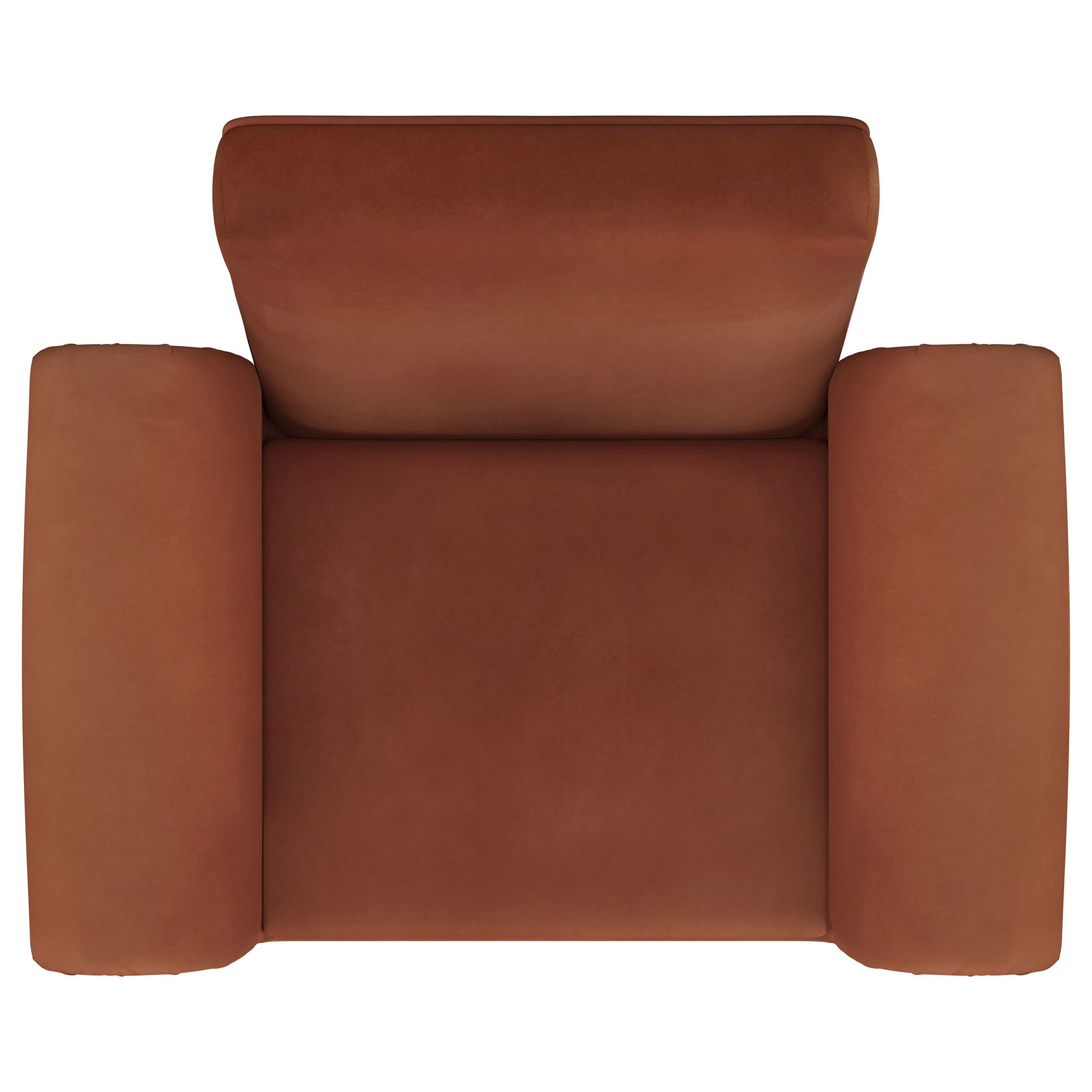 Liana Upholstered Roll Arm Accent Armchair Rust Orange - Tampa Furniture Outlet