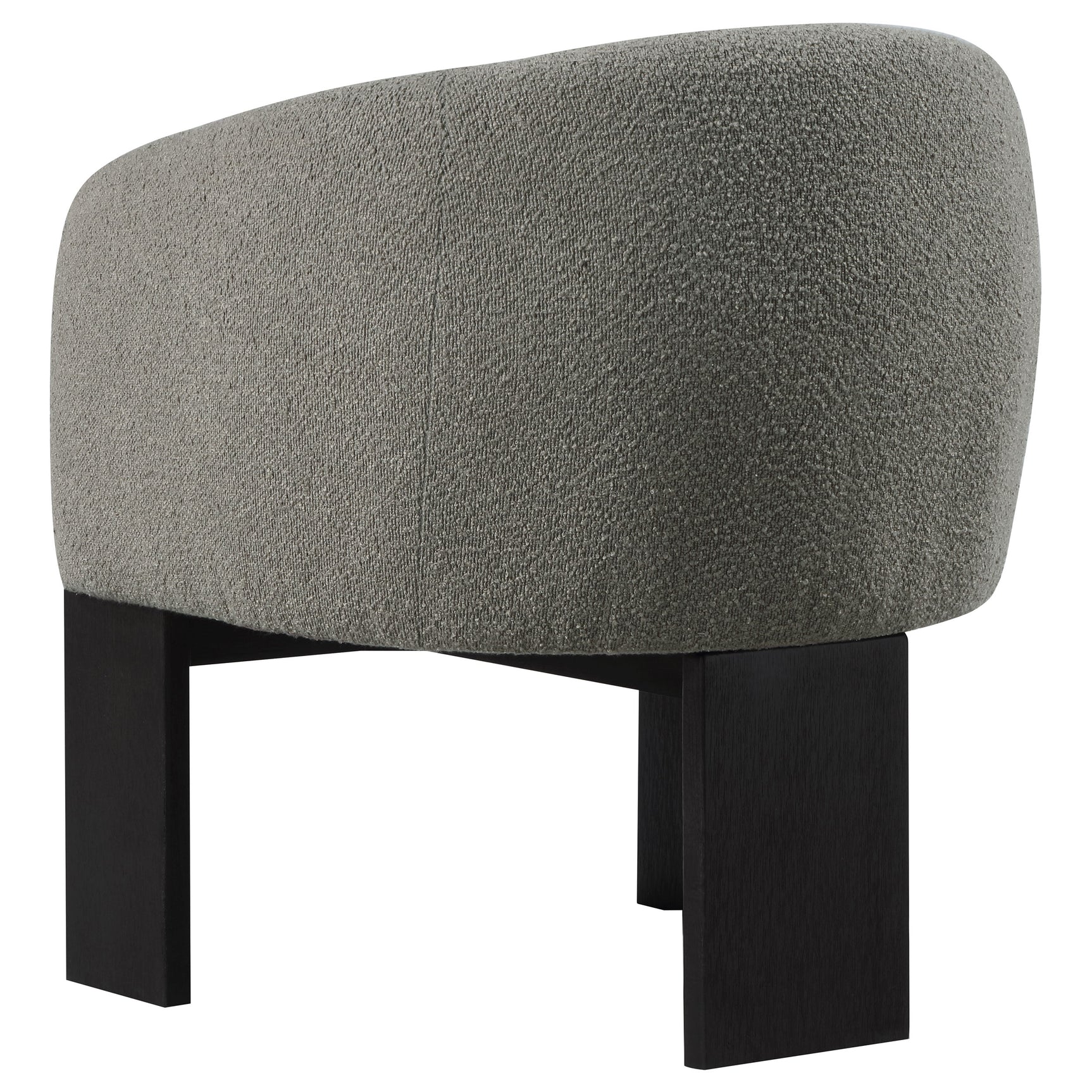 Valdez Boucle Upholstered Barrel Back Accent Chair Brown - Tampa Furniture Outlet