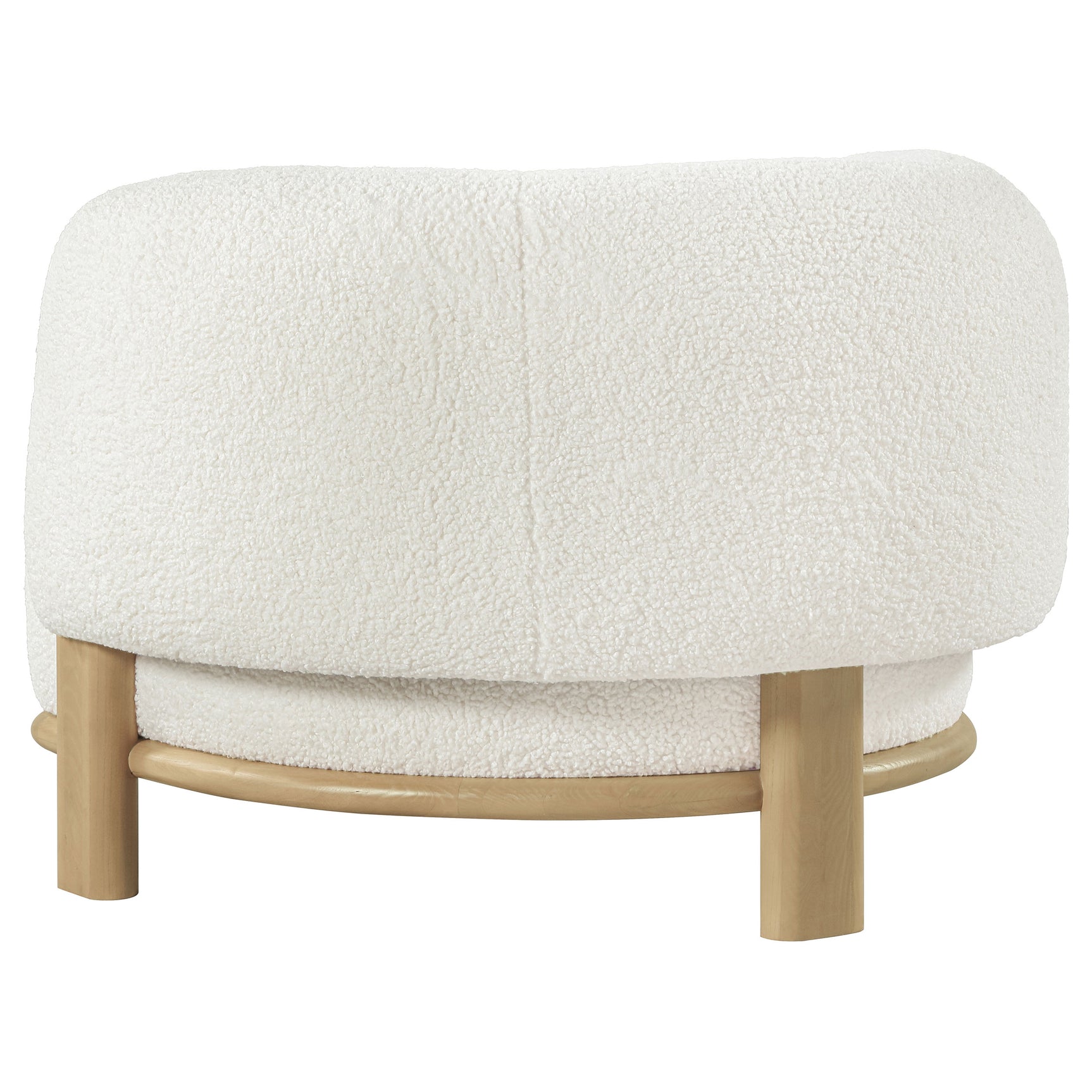 Lawler Upholstered Barrel Back Accent Chair Ivory and Natural - Tampa Furniture Outlet
