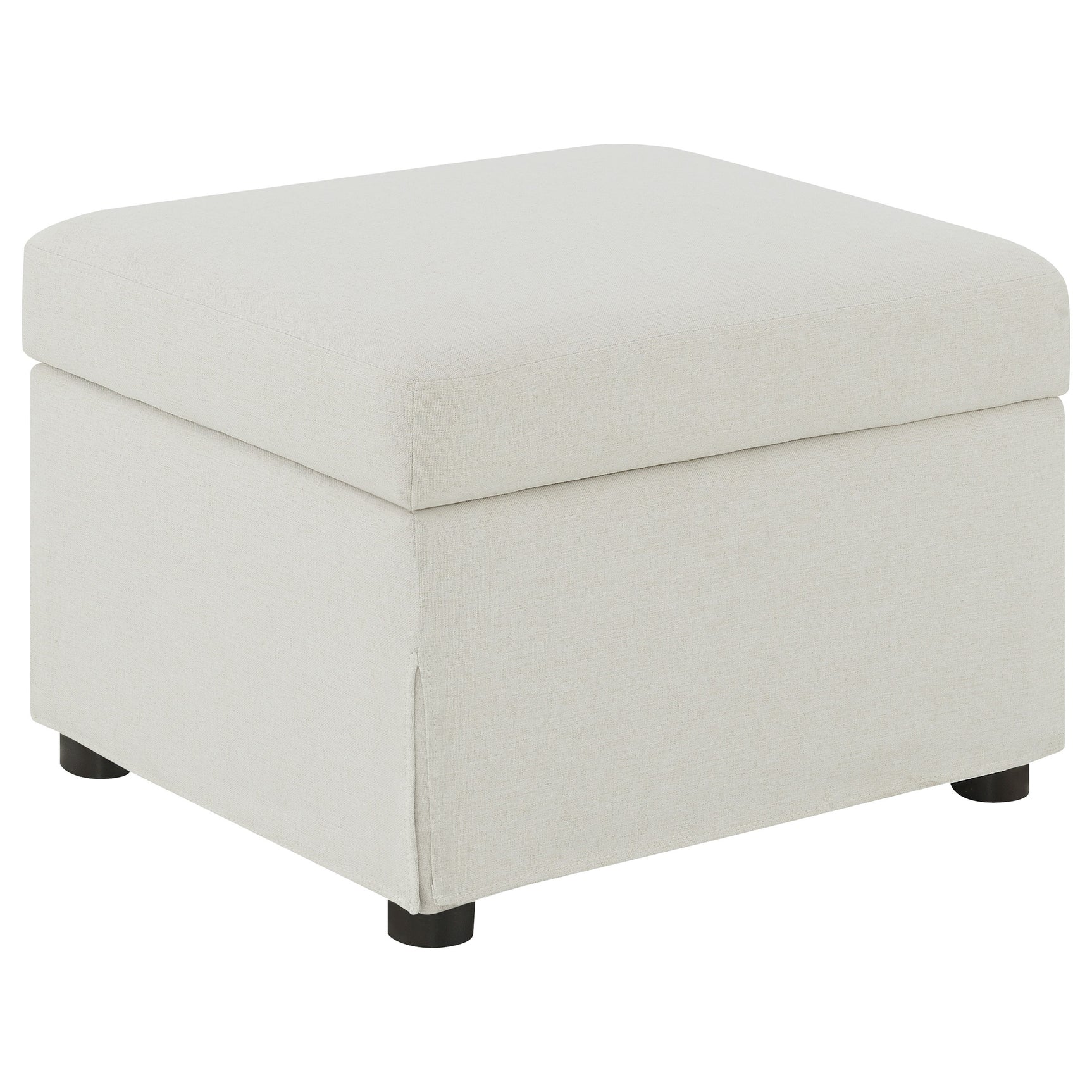 Tampa Furniture Outlet - Coaster - Winter Upholstered Hydraulic Lift Top Storage Ottoman Beige - 904134