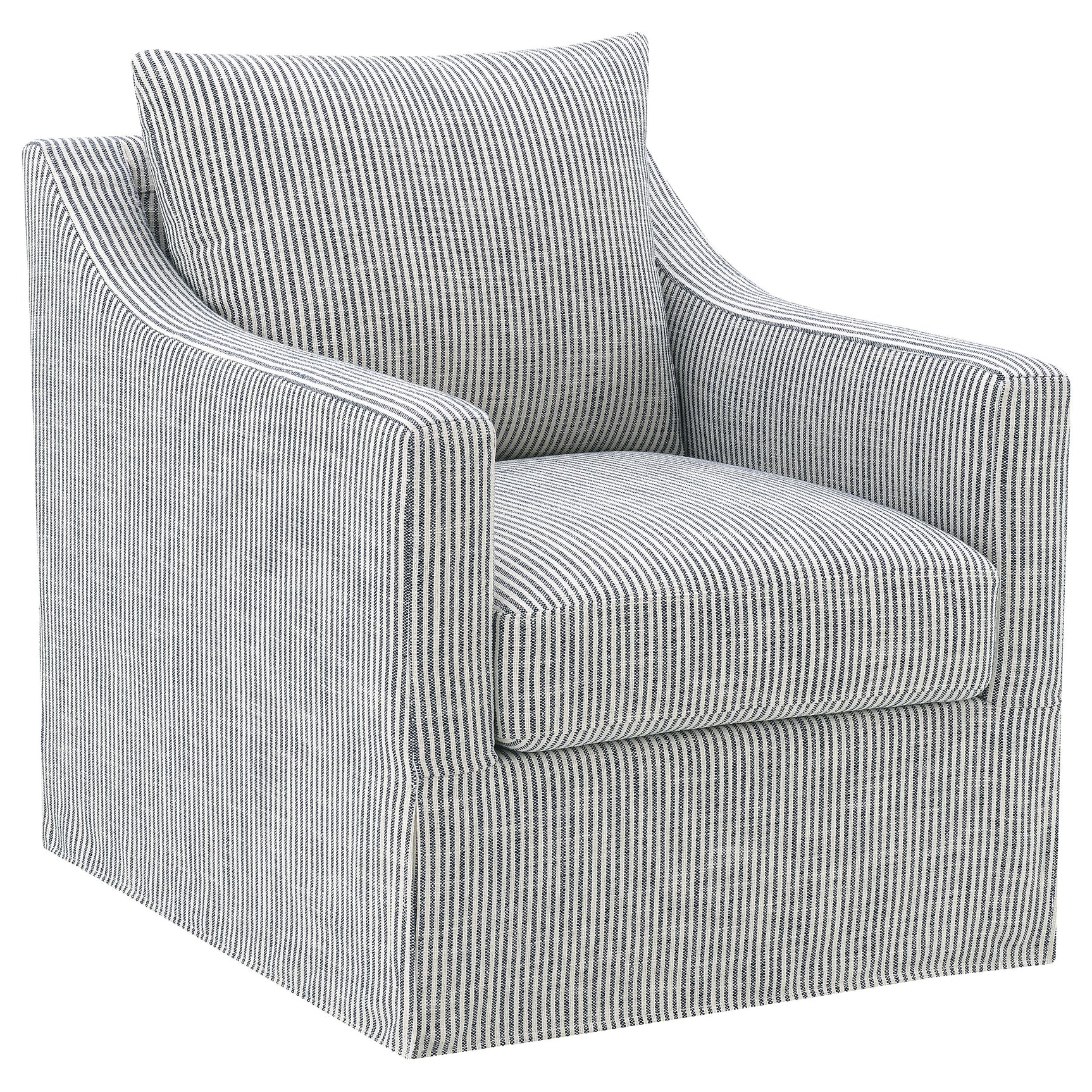 Tampa Furniture Outlet - Coaster - Winter Upholstered Sloped Arm Accent Swivel Chair Grey - 904137