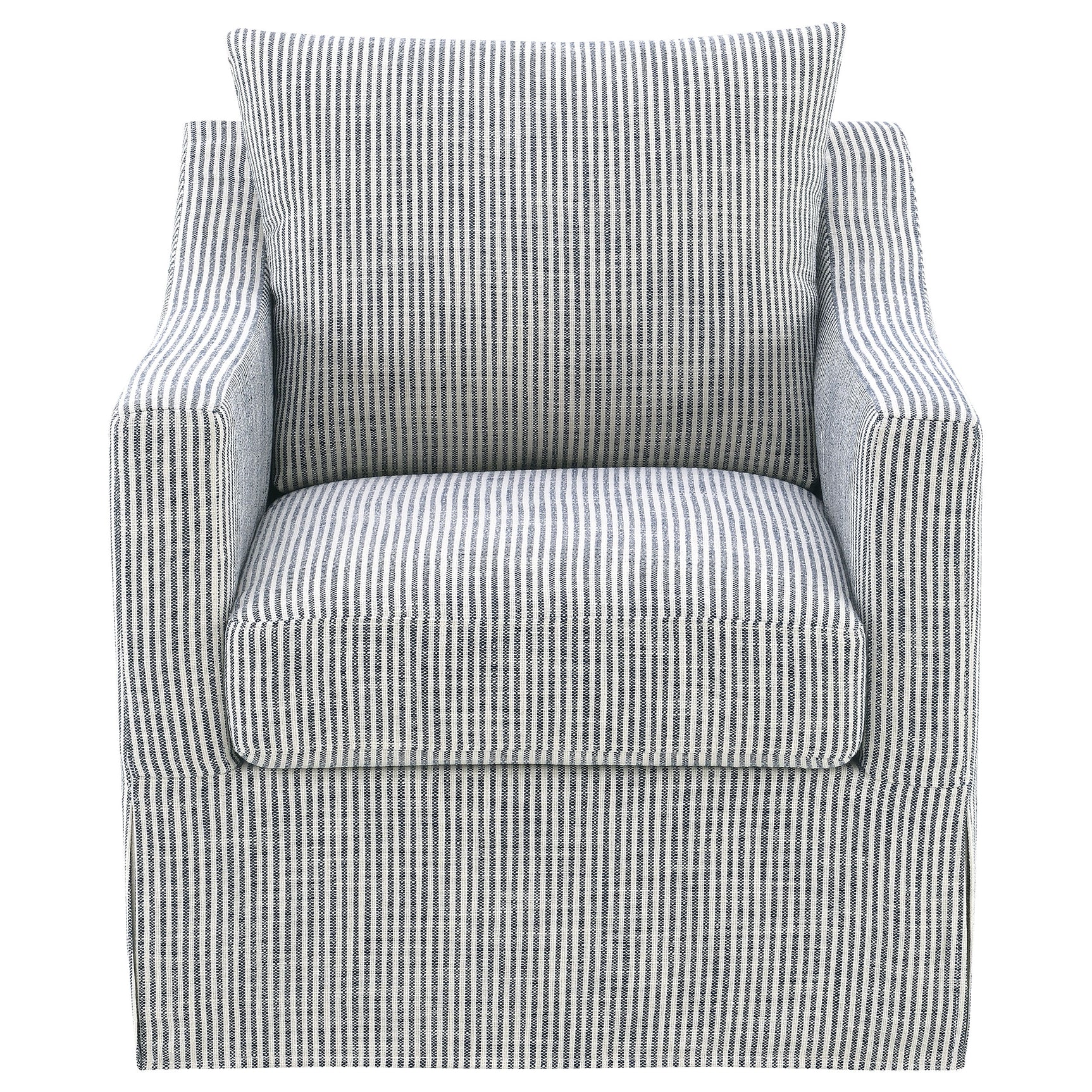 Winter Upholstered Sloped Arm Accent Swivel Chair Grey - Tampa Furniture Outlet