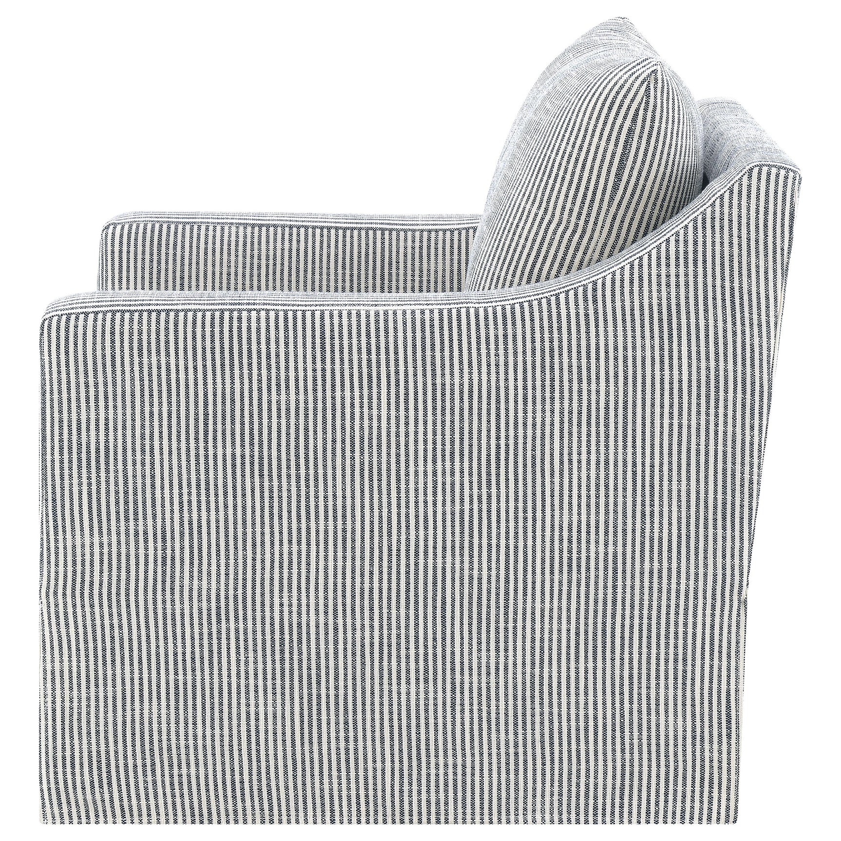 Winter Upholstered Sloped Arm Accent Swivel Chair Grey - Tampa Furniture Outlet