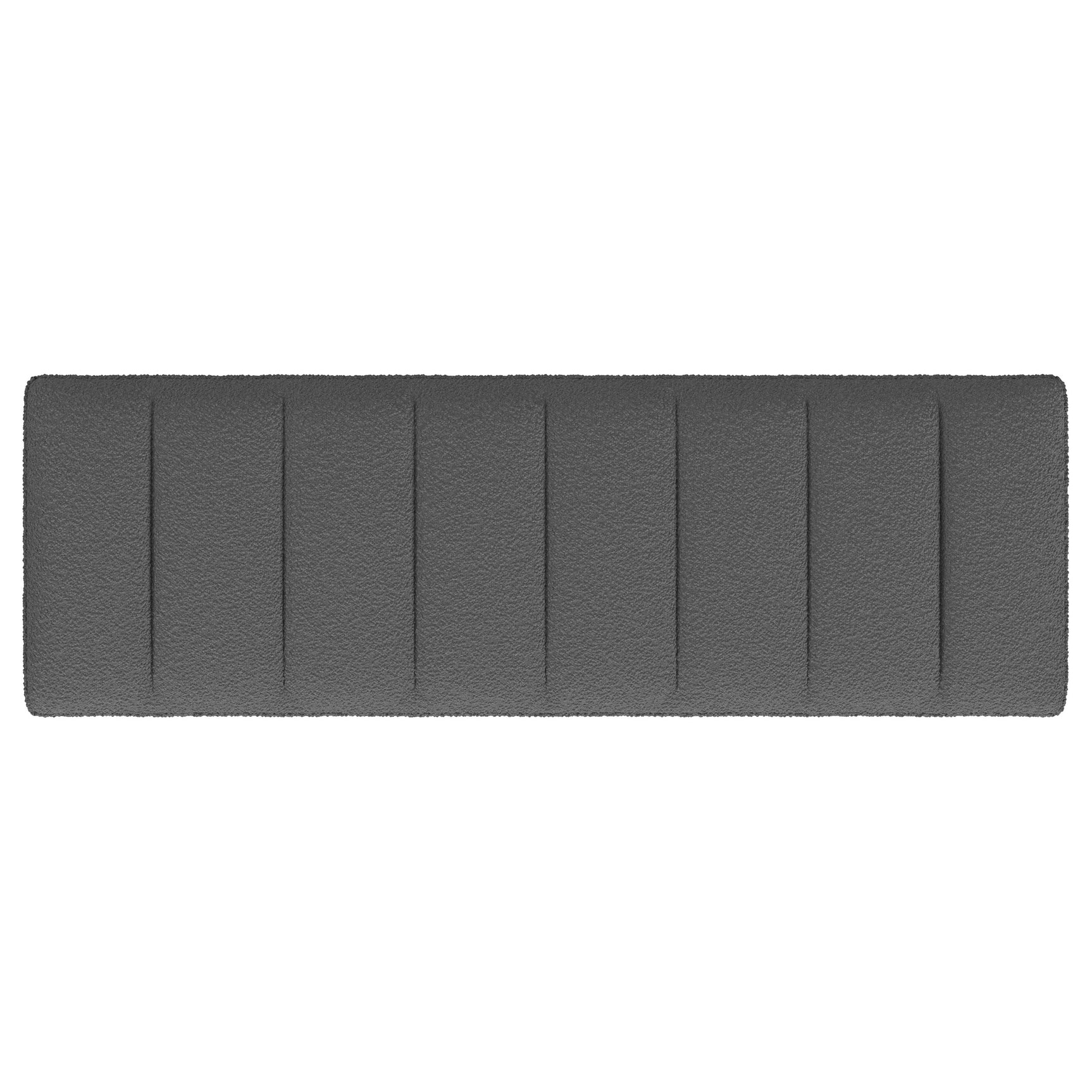 Mesa Boucle Upholstered Tufted Accent Bench Charcoal - Tampa Furniture Outlet