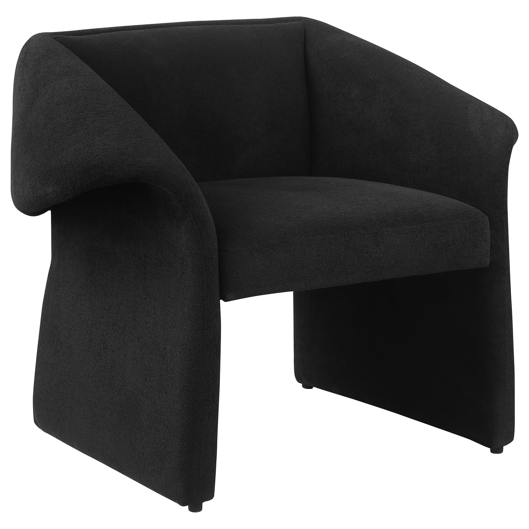 Tampa Furniture Outlet - Coaster - Ramsey Upholstered Sloped Arm Accent Chair Black - 907524