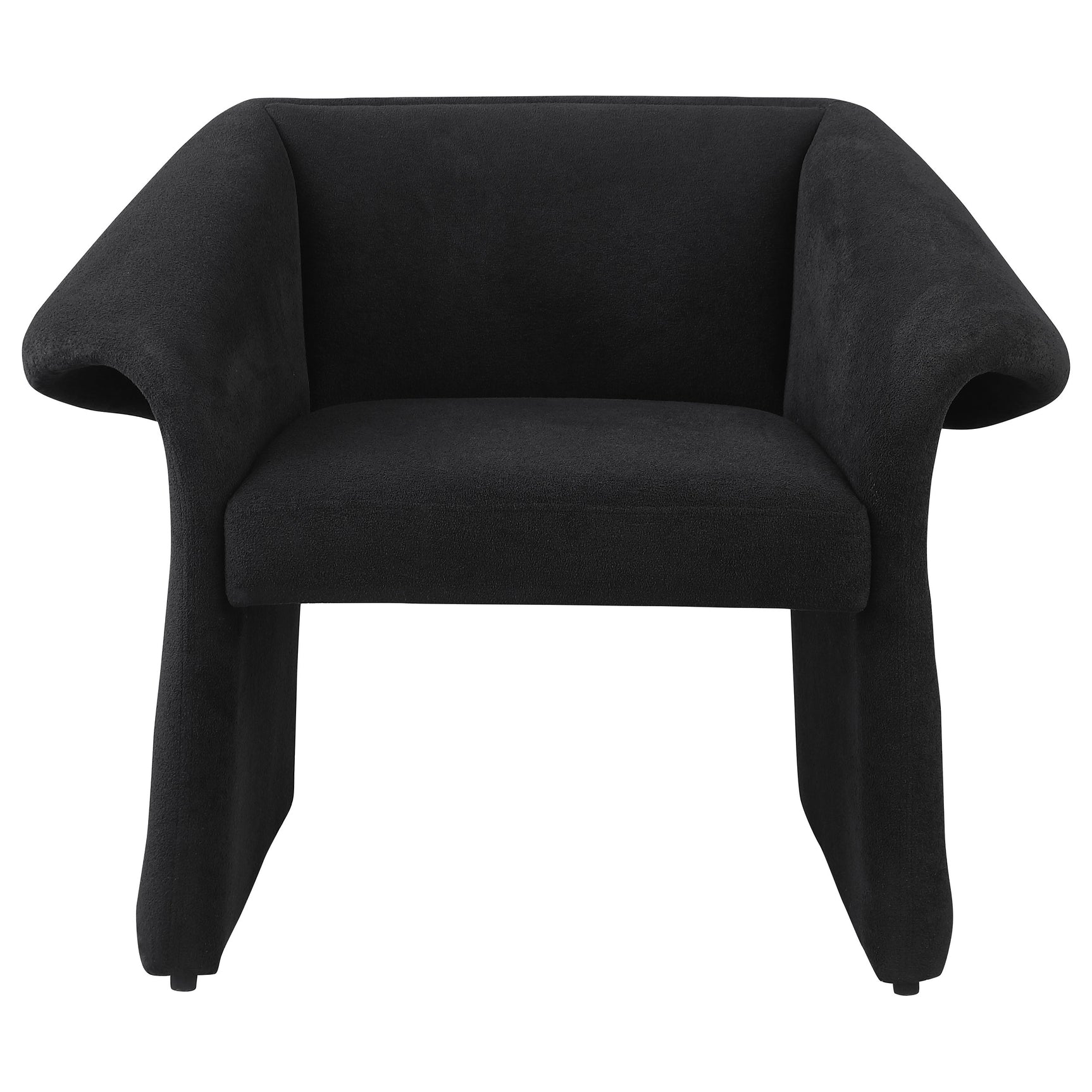 Ramsey Upholstered Sloped Arm Accent Chair Black - Tampa Furniture Outlet