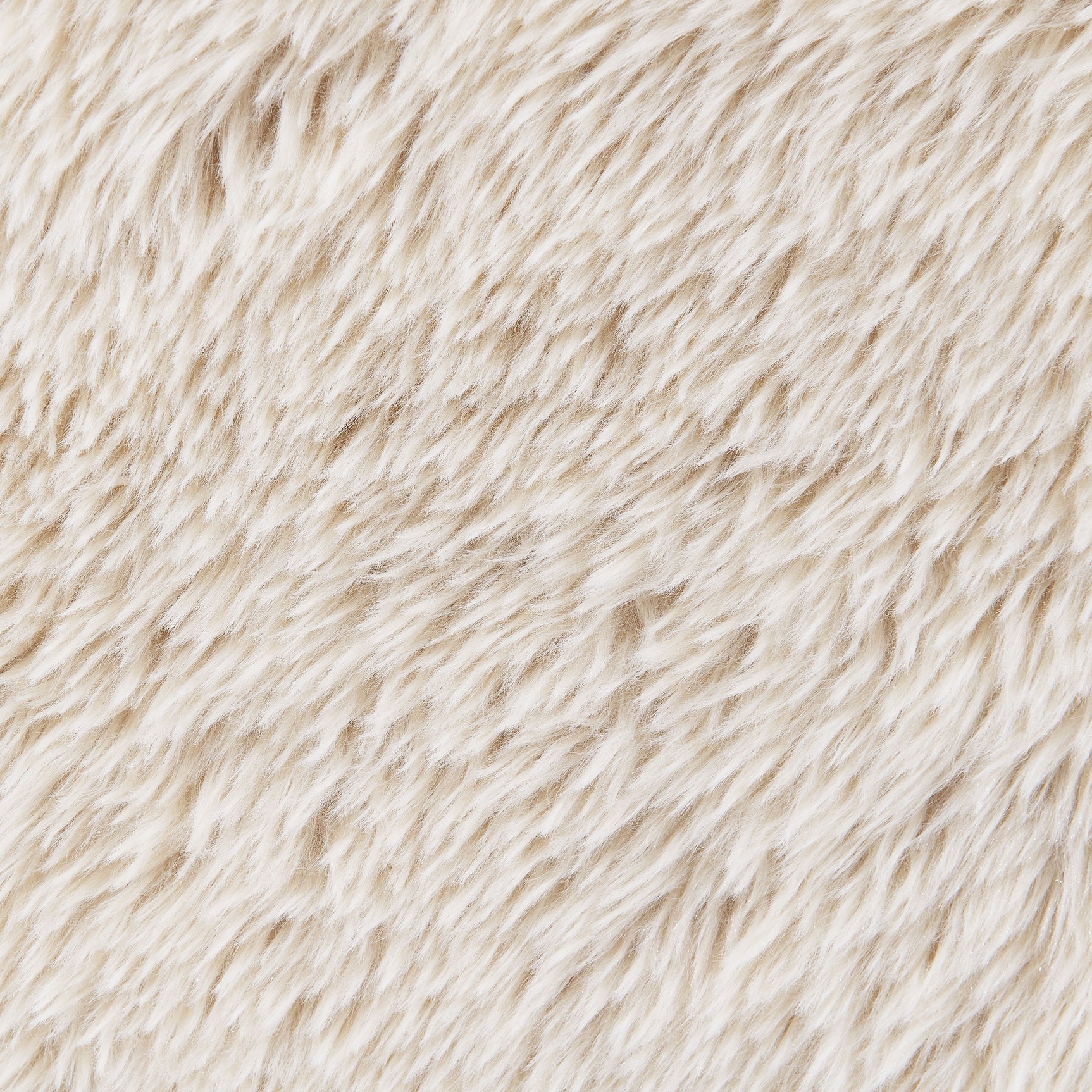 Fitzroy Faux Fur Upholstered Chair Solid Wood Arms Latte