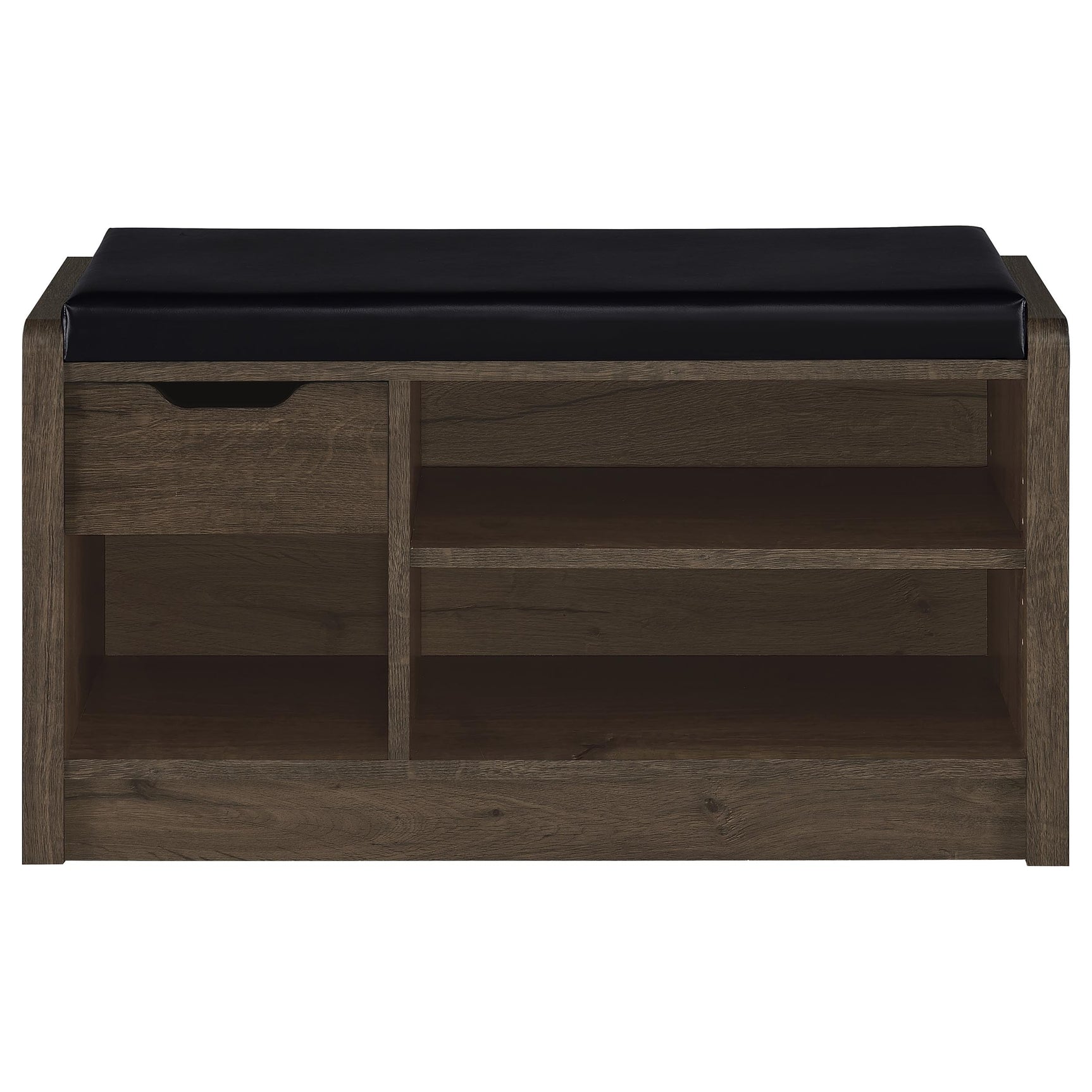 Arrington Storage Bench Smoked Oak - Tampa Furniture Outlet