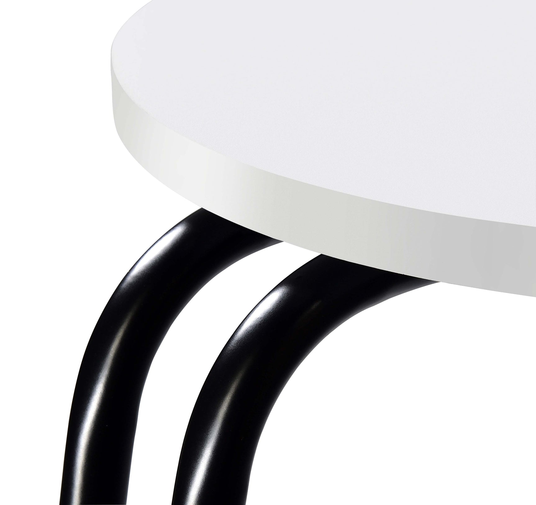 Hilly 3-tier Round Accent Side Table White and Black - Tampa Furniture Outlet