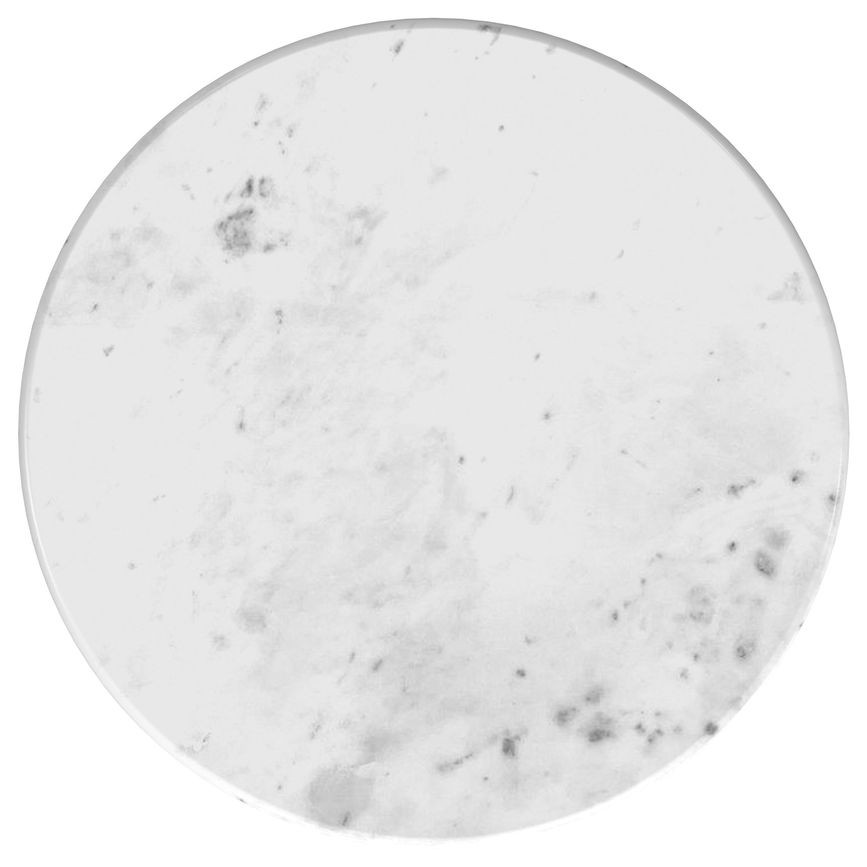 Baldwin Round Marble Top Side Table White and Gold - Tampa Furniture Outlet