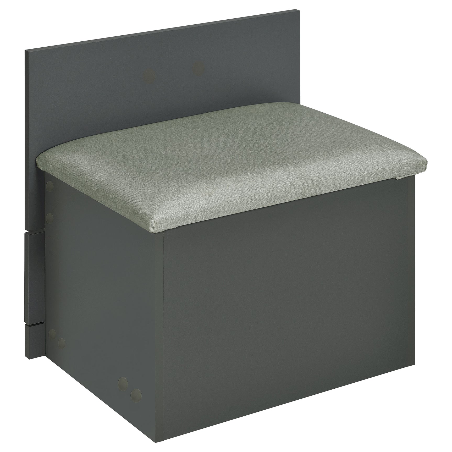 Danbury 3-drawer Makeup Vanity & Stool Set Grey High Gloss - Tampa Furniture Outlet