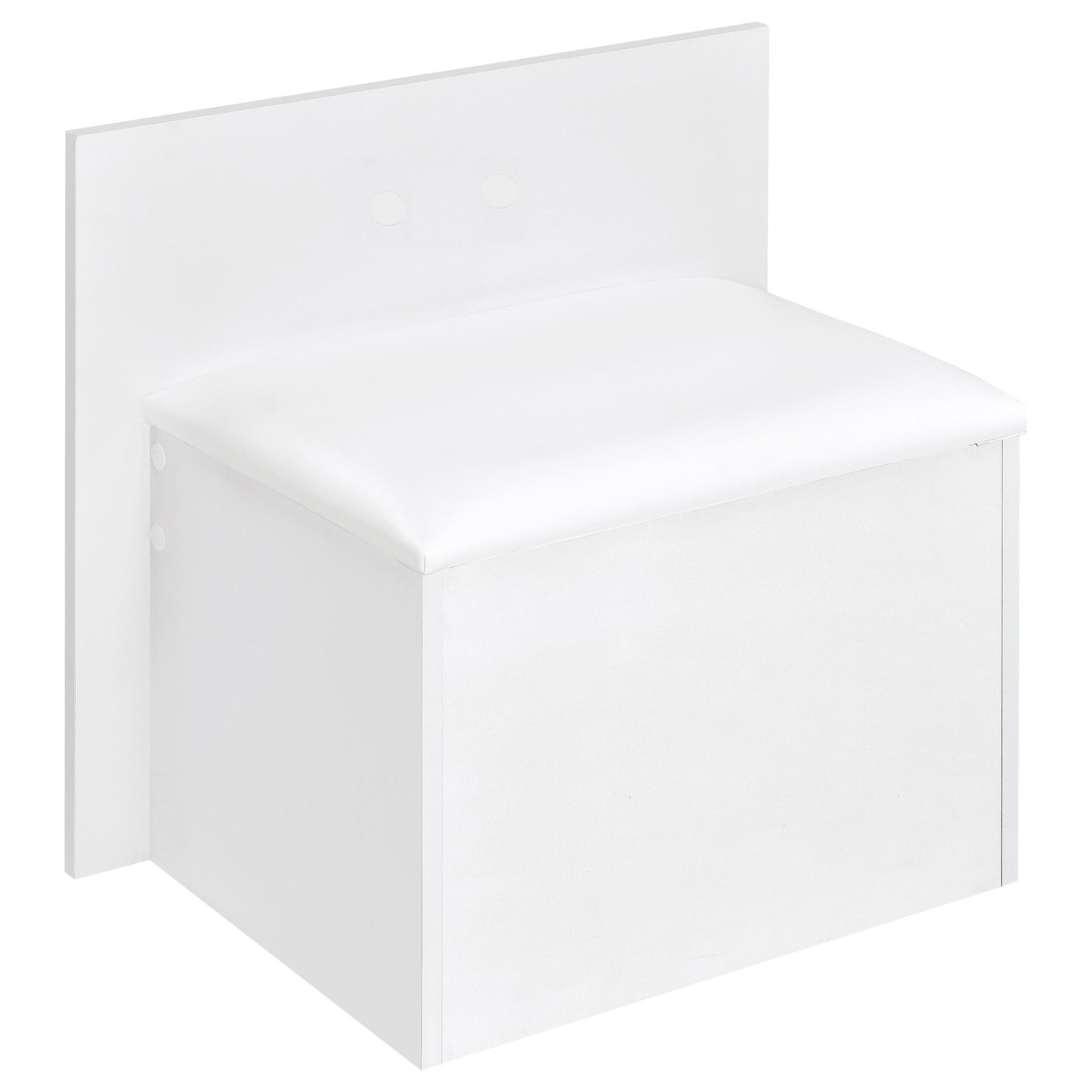 Flora 2-drawer Vanity Set with LED Mirror White High Gloss - Tampa Furniture Outlet