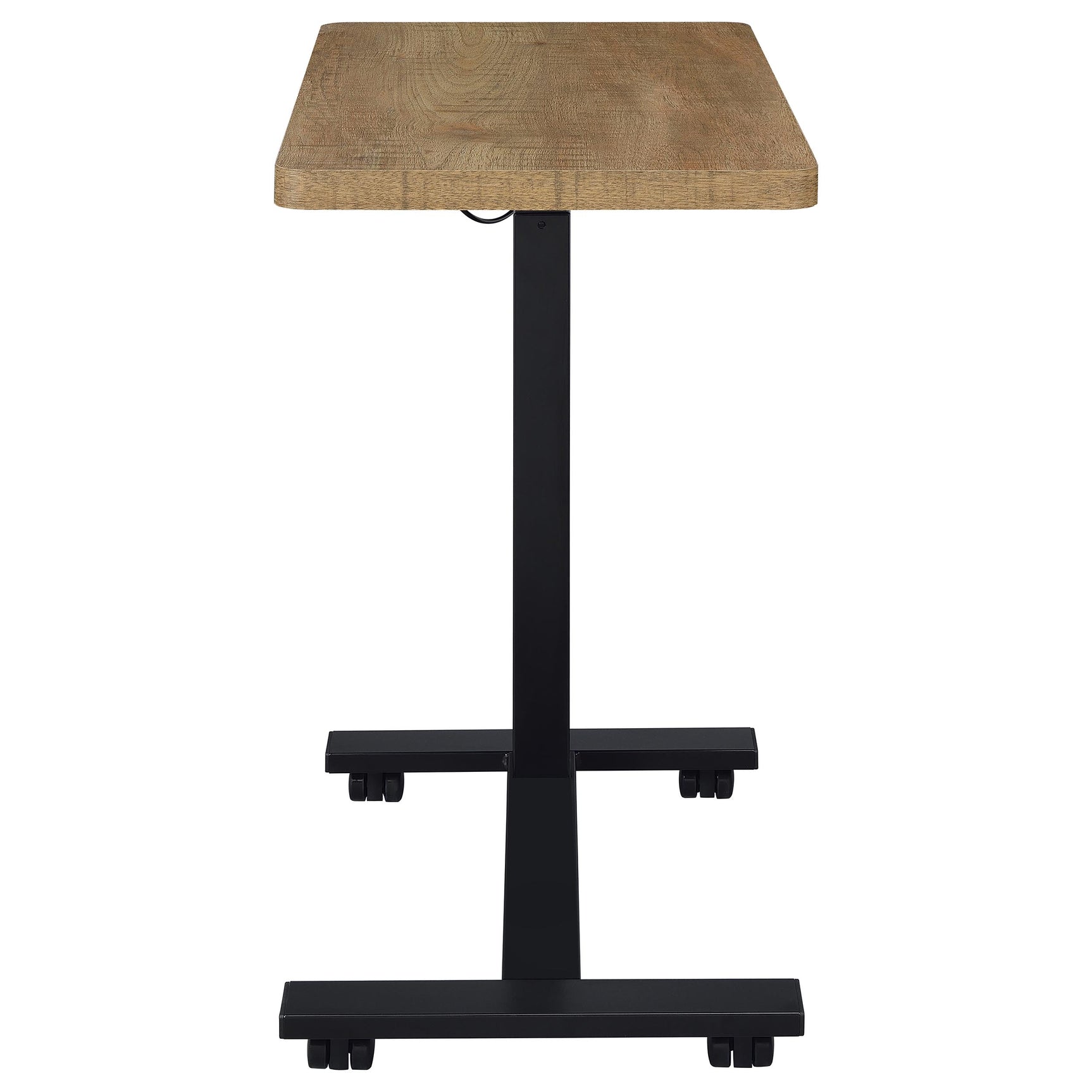 Westpark Pneumatic Adjustable C-Shape Side Table with Casters Mango