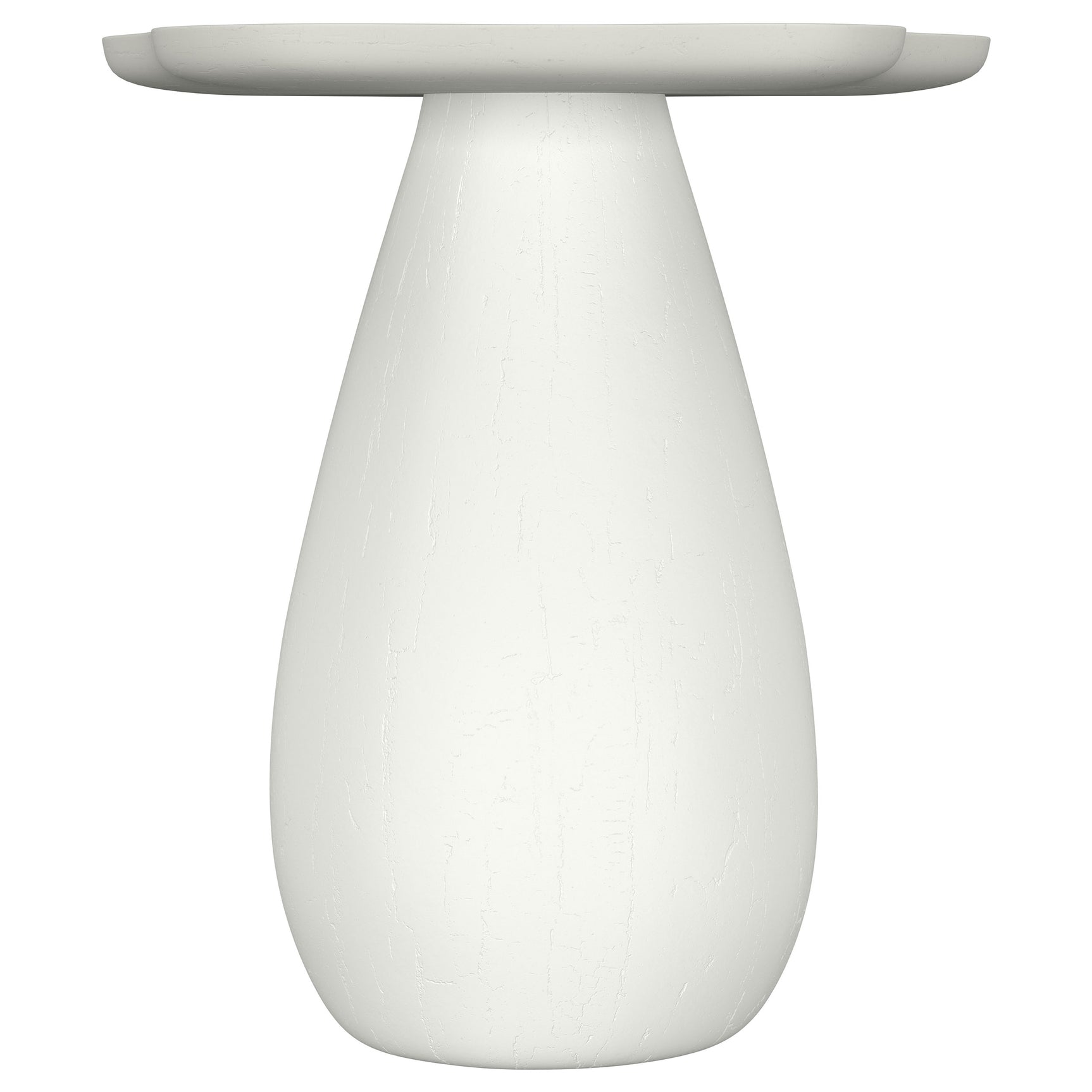 Perth 20-inch Side Table with Cloud-Shaped Top Off White - Tampa Furniture Outlet