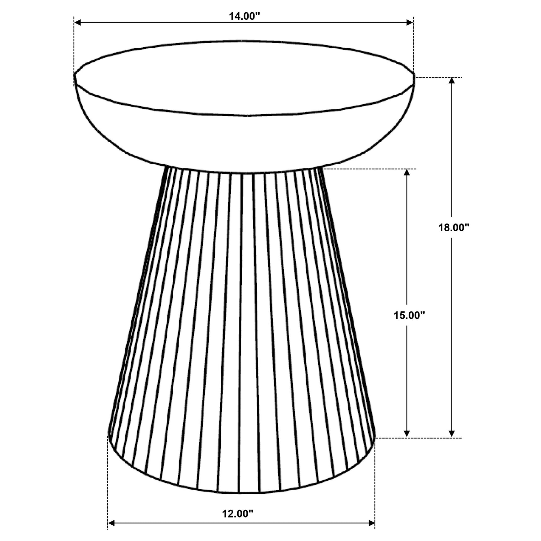 Aureo Round Solid Wood Accent Side Table Wild Honey - Tampa Furniture Outlet
