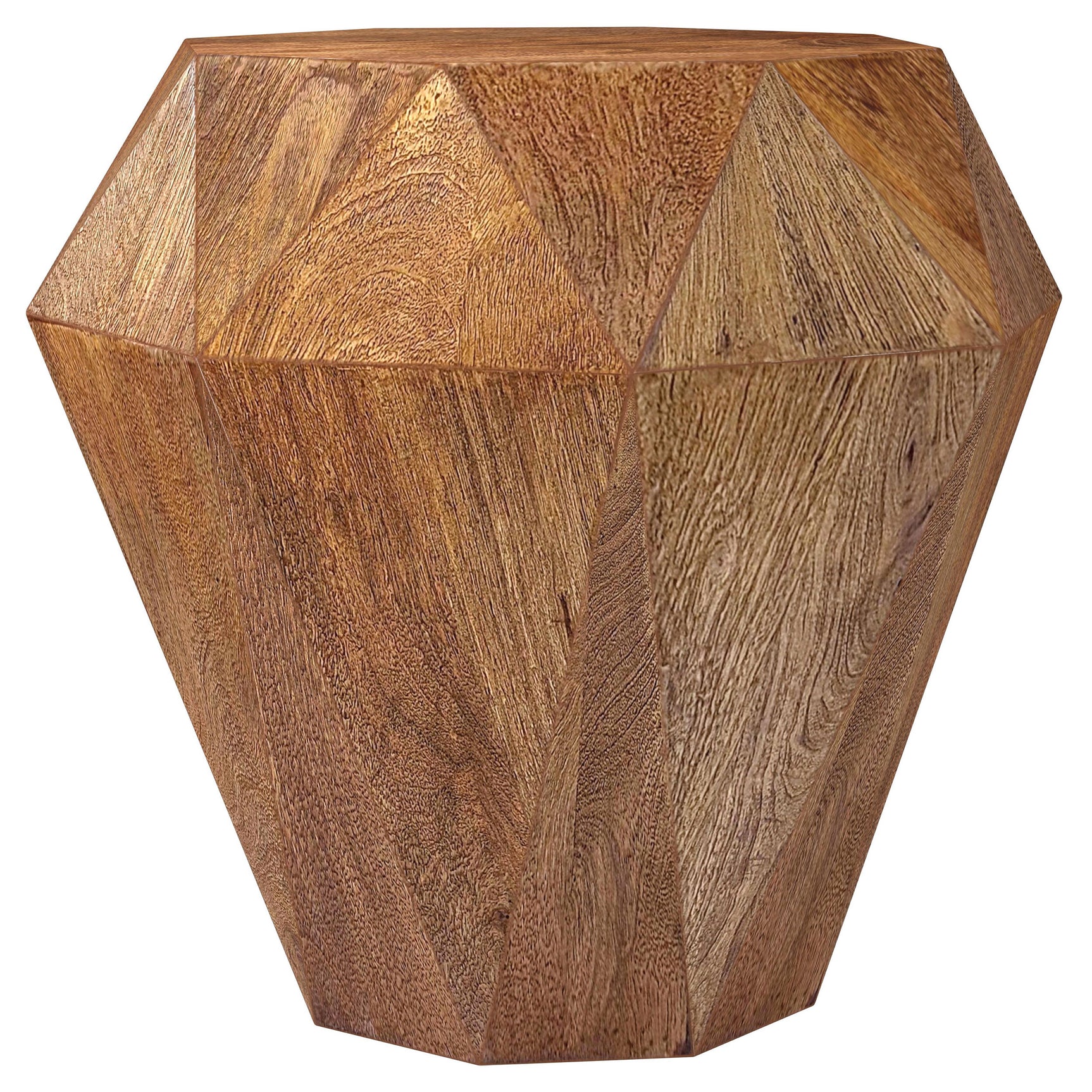 Tampa Furniture Outlet - Coaster - Jacinto Octagonal Solid Mango Wood Side Table Natural Brown - 931158