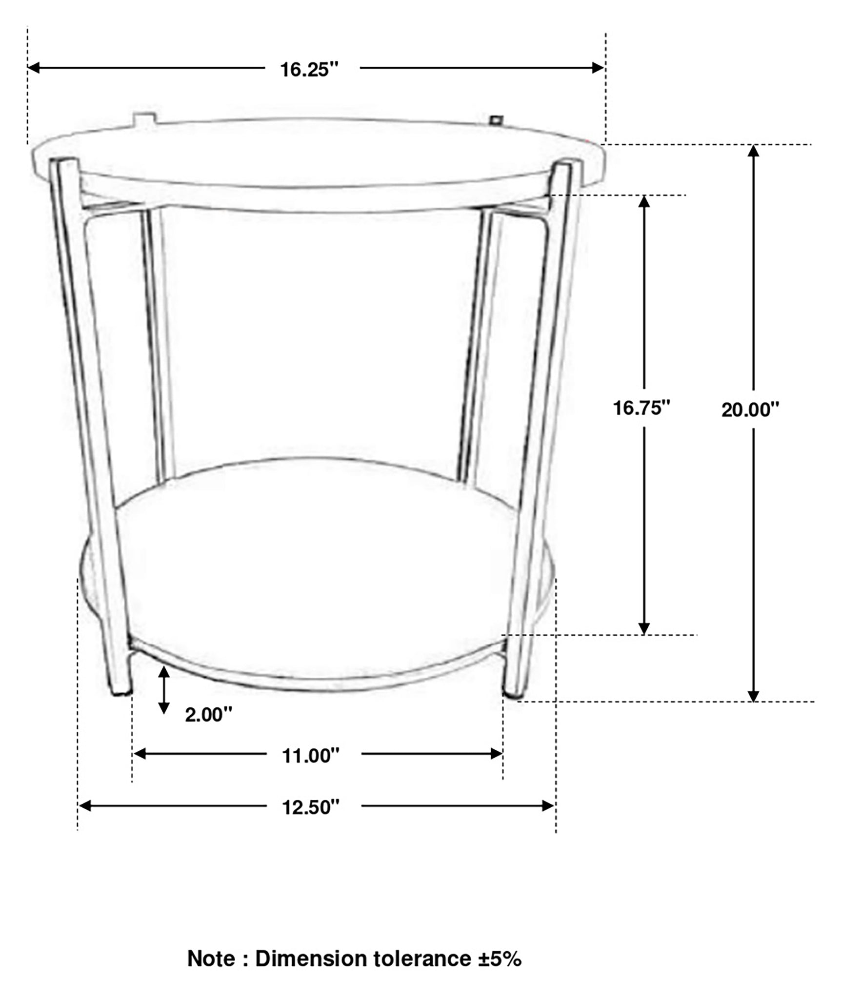 Noemie Round Marble Top Accent Side Table White and Gunmetal - Tampa Furniture Outlet