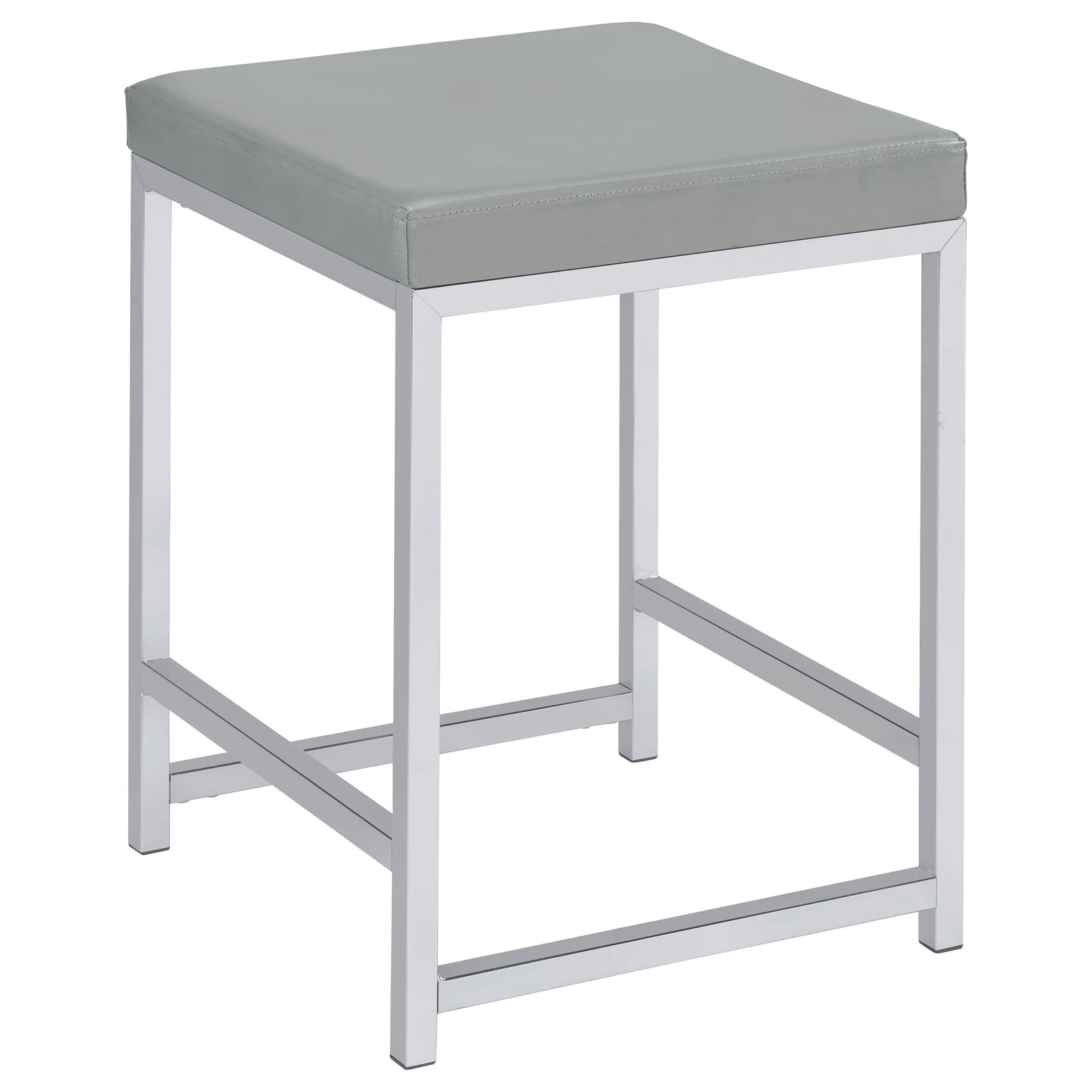 Tampa Furniture Outlet - Coaster - Umbridge Upholstered Square Padded Cushion Vanity Stool - 935933
