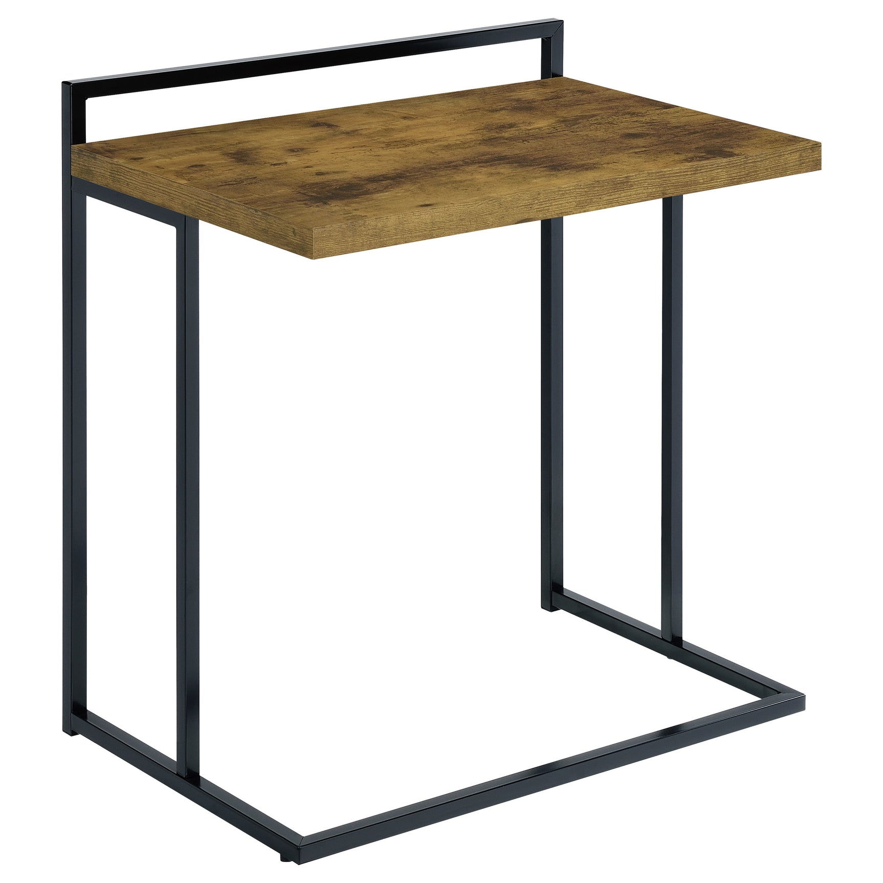 Tampa Furniture Outlet - Coaster - Dani Rectangular C-Shaped Sofa Side Table Rustic Nutmeg - 936122