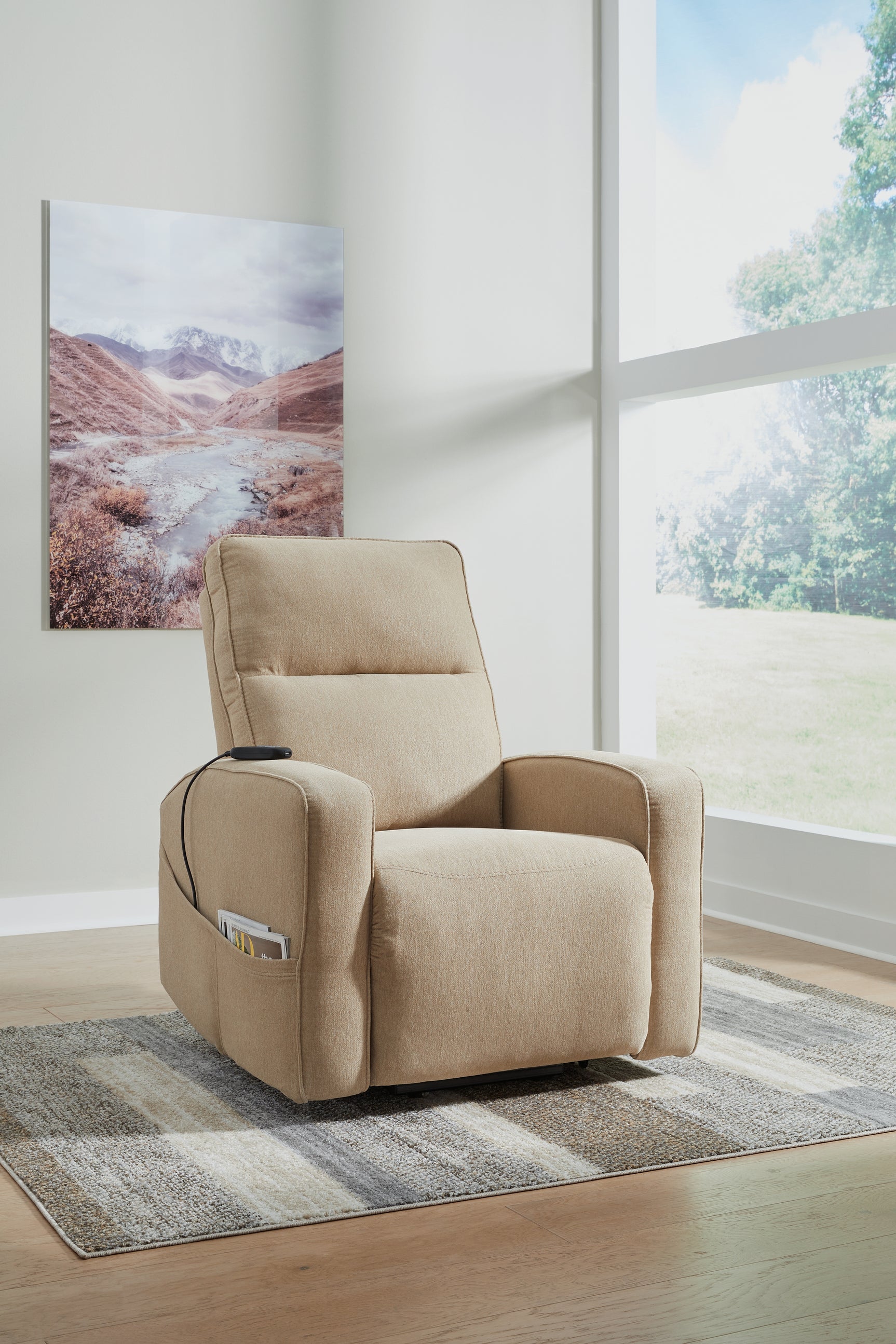 Tampa Furniture Outlet - Ashley Furniture - Starganza Living Room - Power Lift Recliner / Gray - 9370412