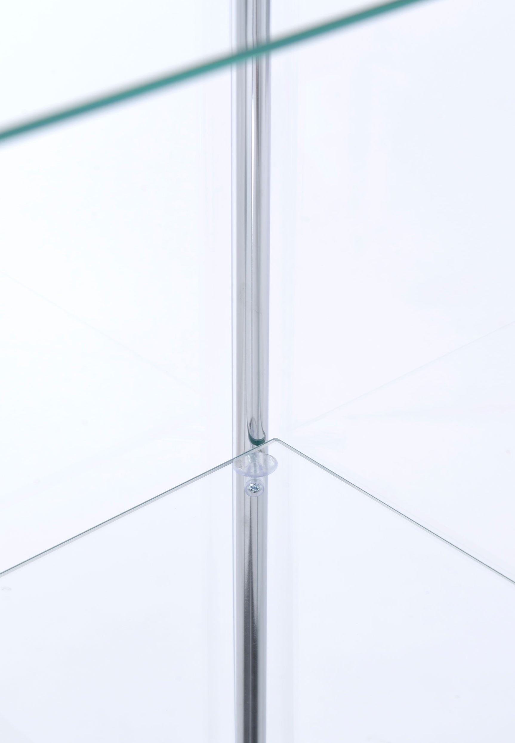 Bellatrix 3-shelf Clear Glass Curio Cabinet Cappuccino - Tampa Furniture Outlet