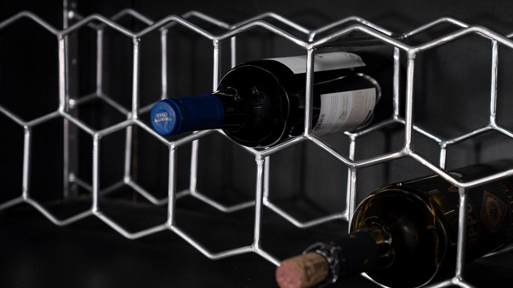 Borman 2-door Home Bar Cabinet Wine Storage Walnut and Black - Tampa Furniture Outlet