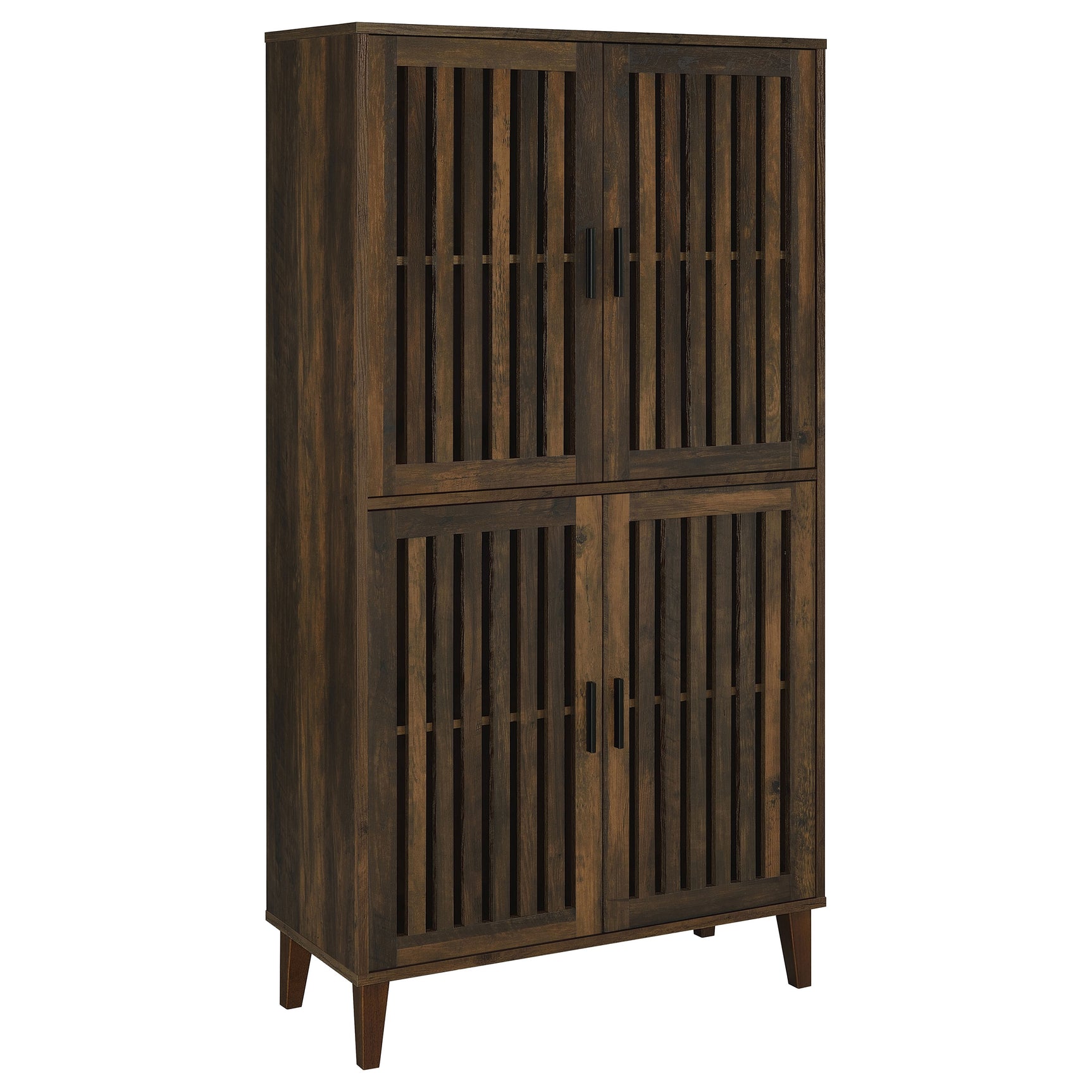 Tampa Furniture Outlet - Coaster - Elouise 4-door Engineered Wood Tall Accent Cabinet Dark Pine - 950335