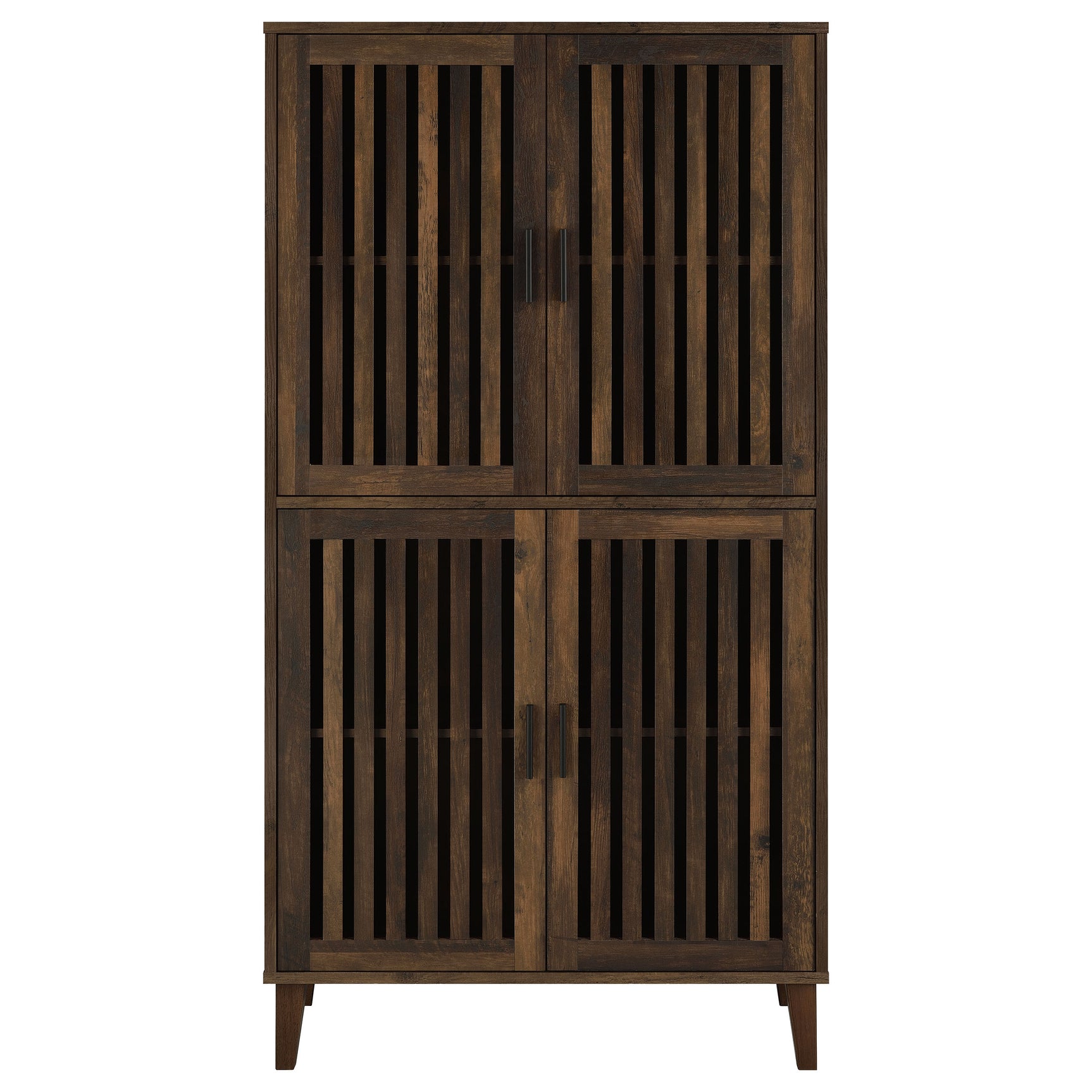Elouise 4-door Engineered Wood Tall Accent Cabinet Dark Pine - Tampa Furniture Outlet