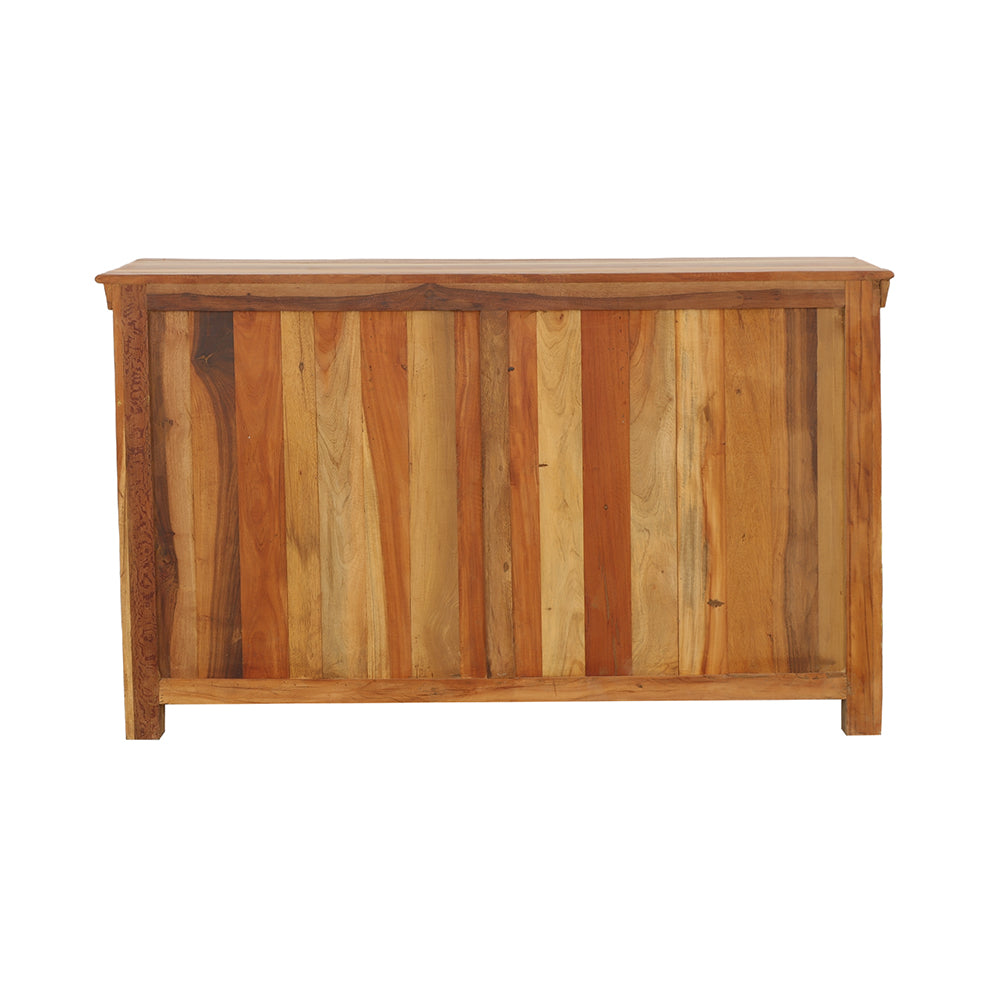 Harper 3-door Solid Reclaimed Wood Accent Cabinet Brown - Tampa Furniture Outlet