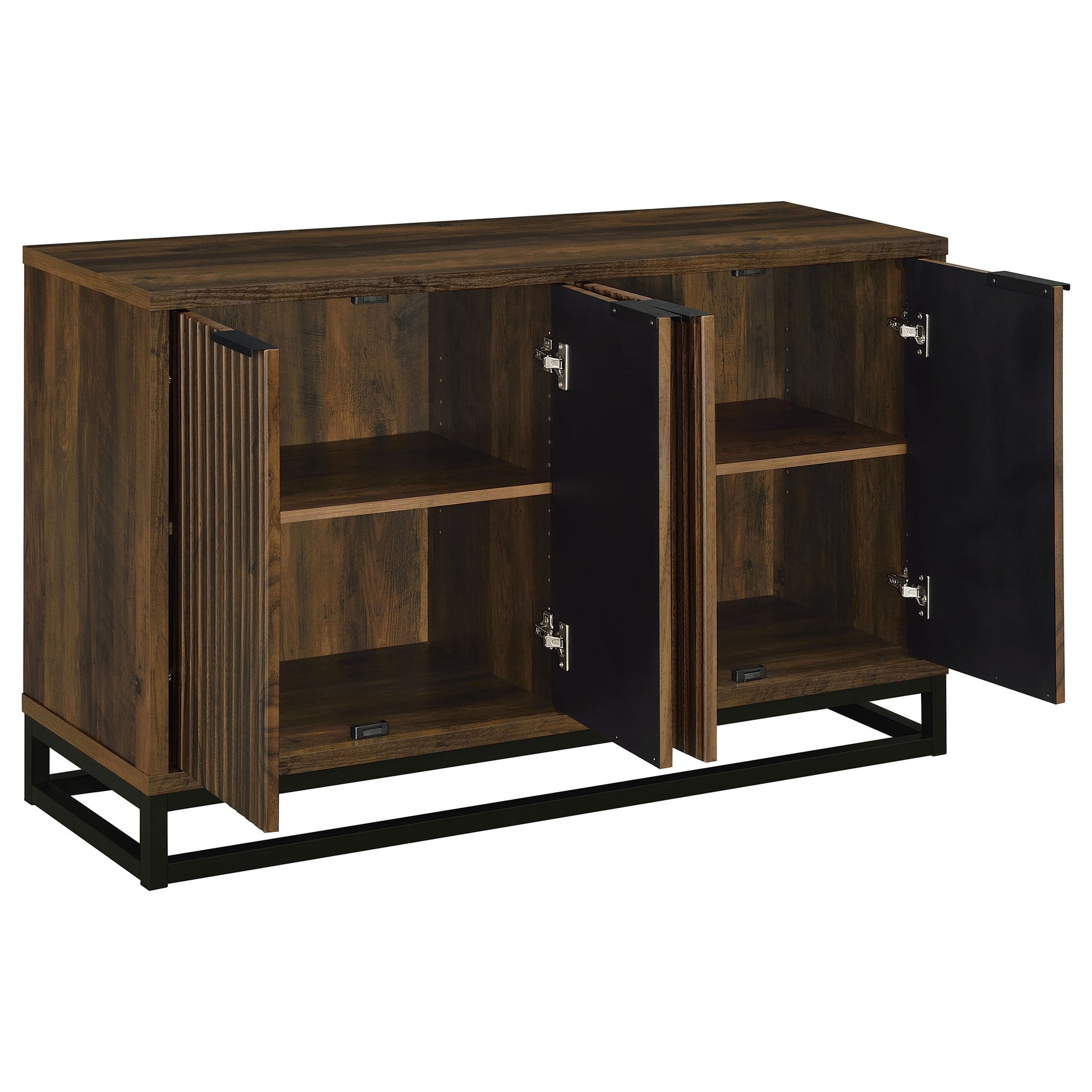 Ryatt 4-door Engineered Wood Accent Cabinet Dark Pine - Tampa Furniture Outlet