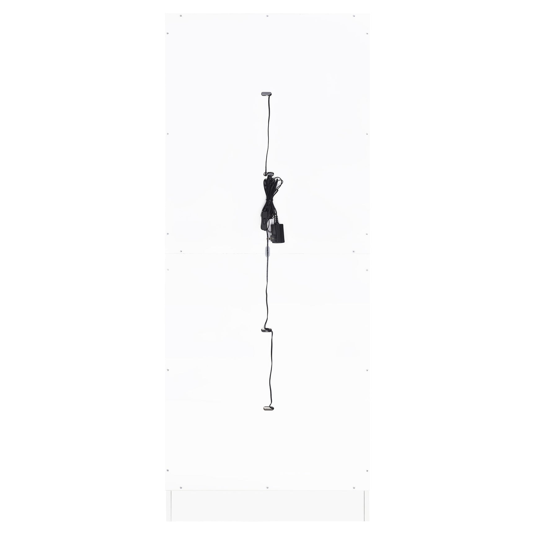 Cabra 4-door LED Curio Display Cabinet White High Gloss - Tampa Furniture Outlet